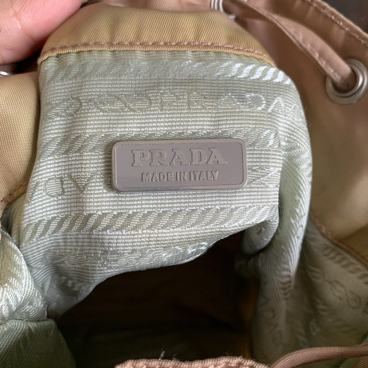 Prada × Vintage Vintage Prada Nylon Small Bucket Pouch Bag Size ONE SIZE - 10 Thumbnail