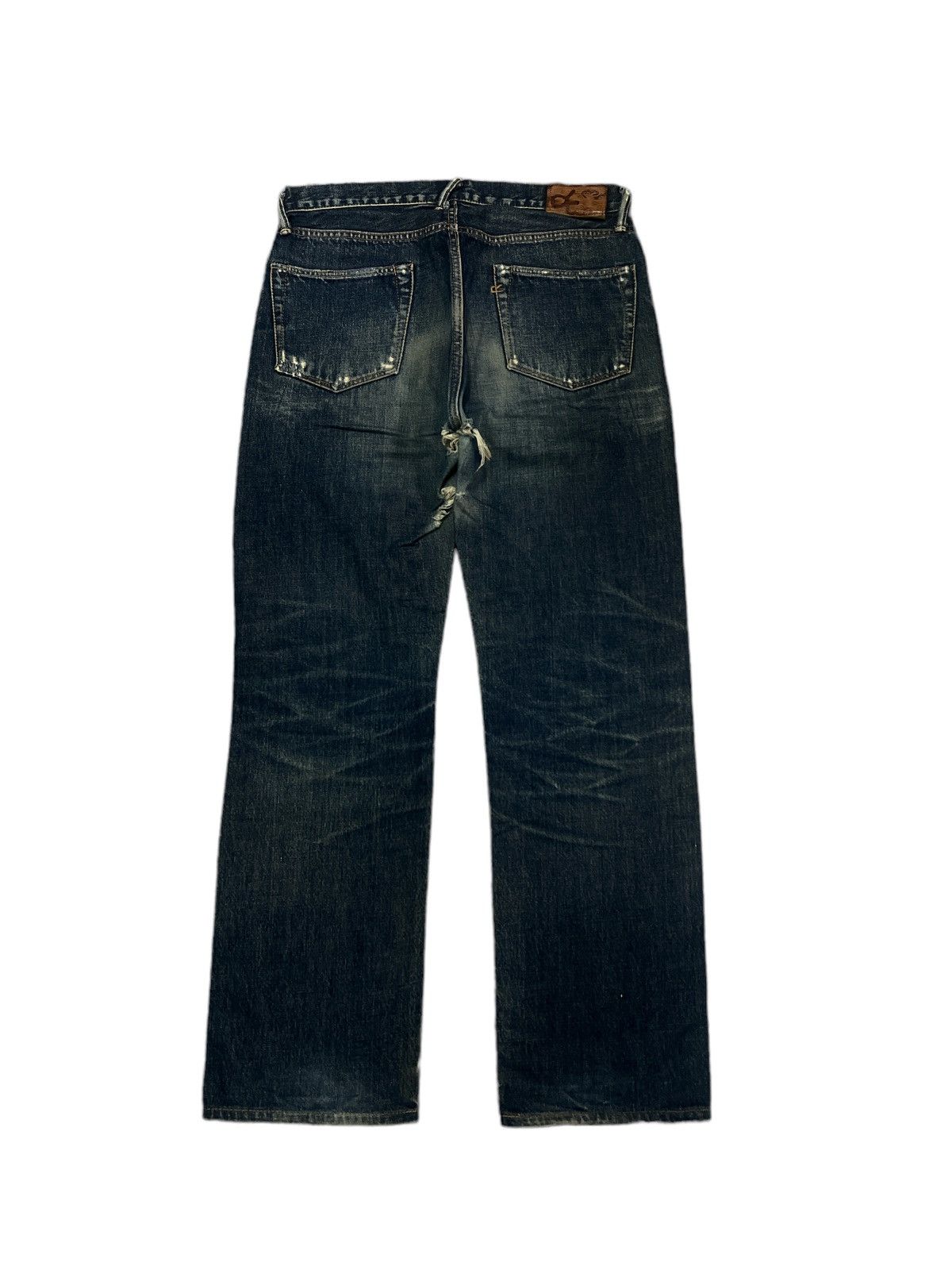 45rpm × Vintage 45 RPM THRASHED DISTRESSED DENIM PANT Size US 32 / EU 48 - 6 Thumbnail