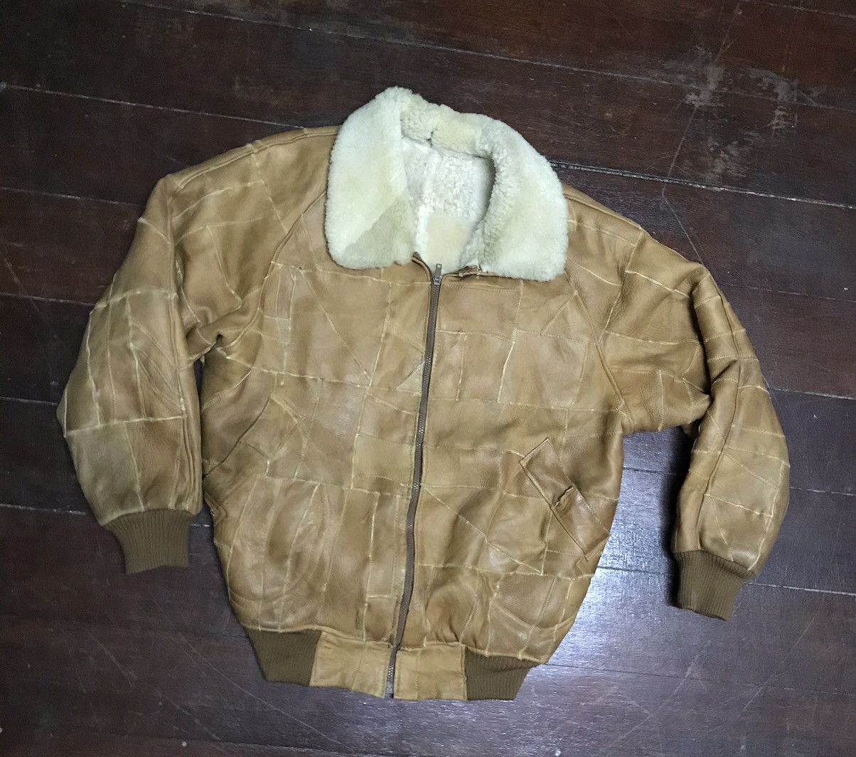 Other × Vintage Sherpa jacket patchwork Size US XL / EU 56 / 4 - 4 Thumbnail