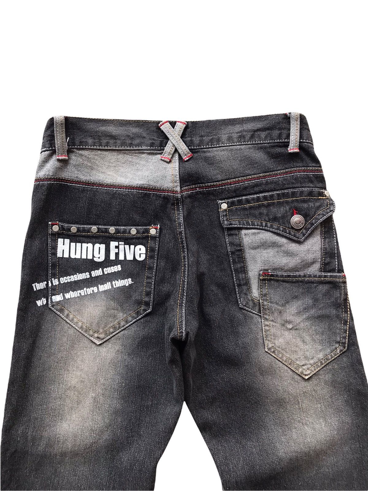Japanese Brand UNBRANDED JAPAN Patchwork Multi-Pocket Distressed Jeans Size US 31 - 6 Thumbnail