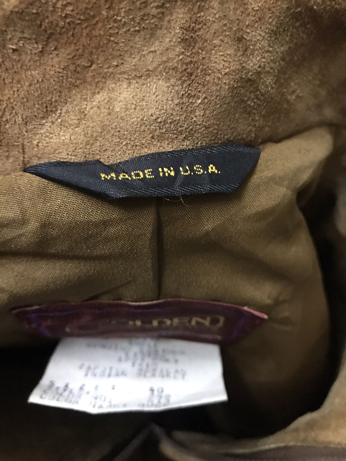 Genuine Leather × Vintage Vintage golden collection leather zipper jacket Size US L / EU 52-54 / 3 - 6 Thumbnail