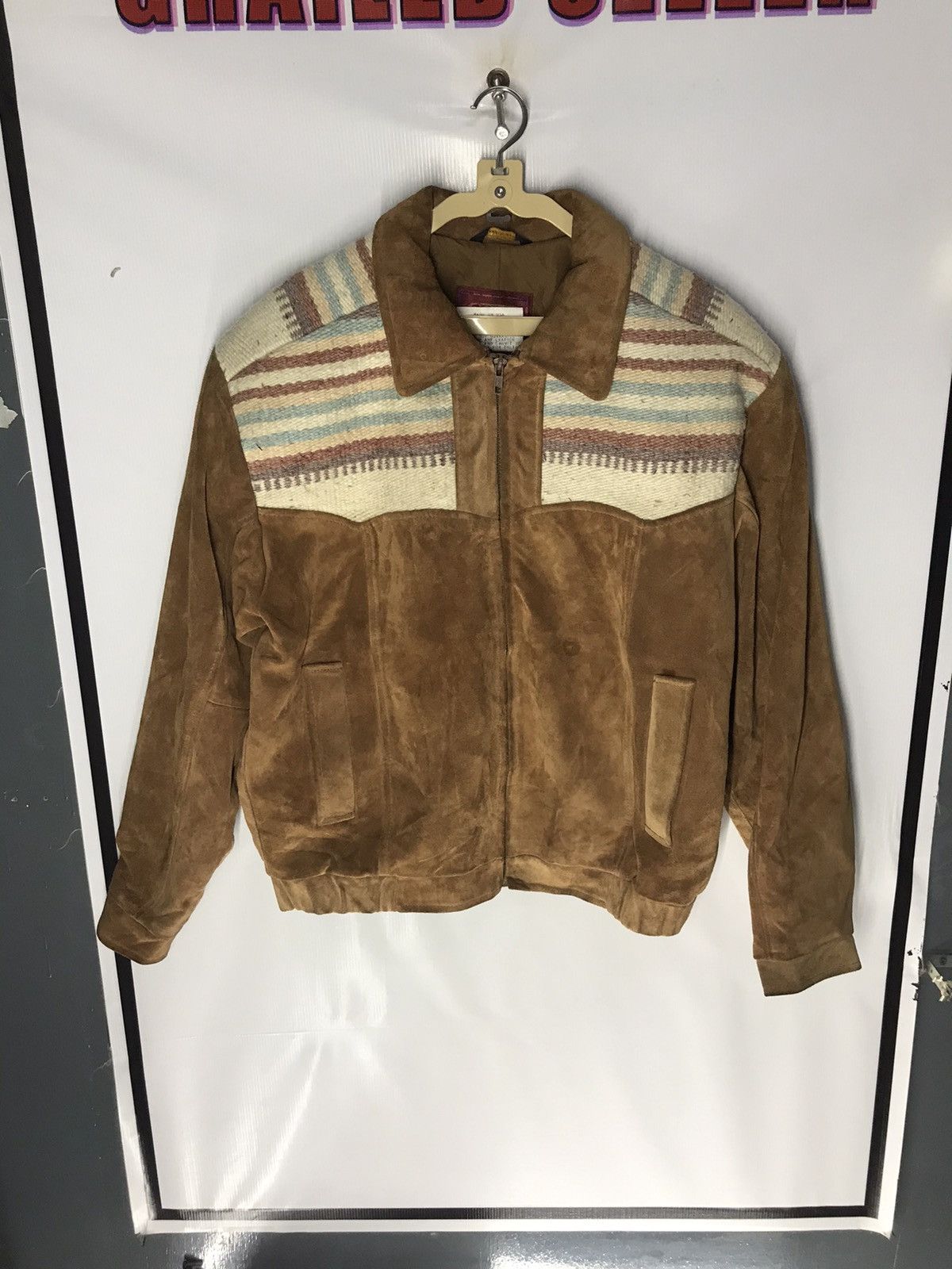 Genuine Leather × Vintage Vintage golden collection leather zipper jacket Size US L / EU 52-54 / 3 - 7 Thumbnail