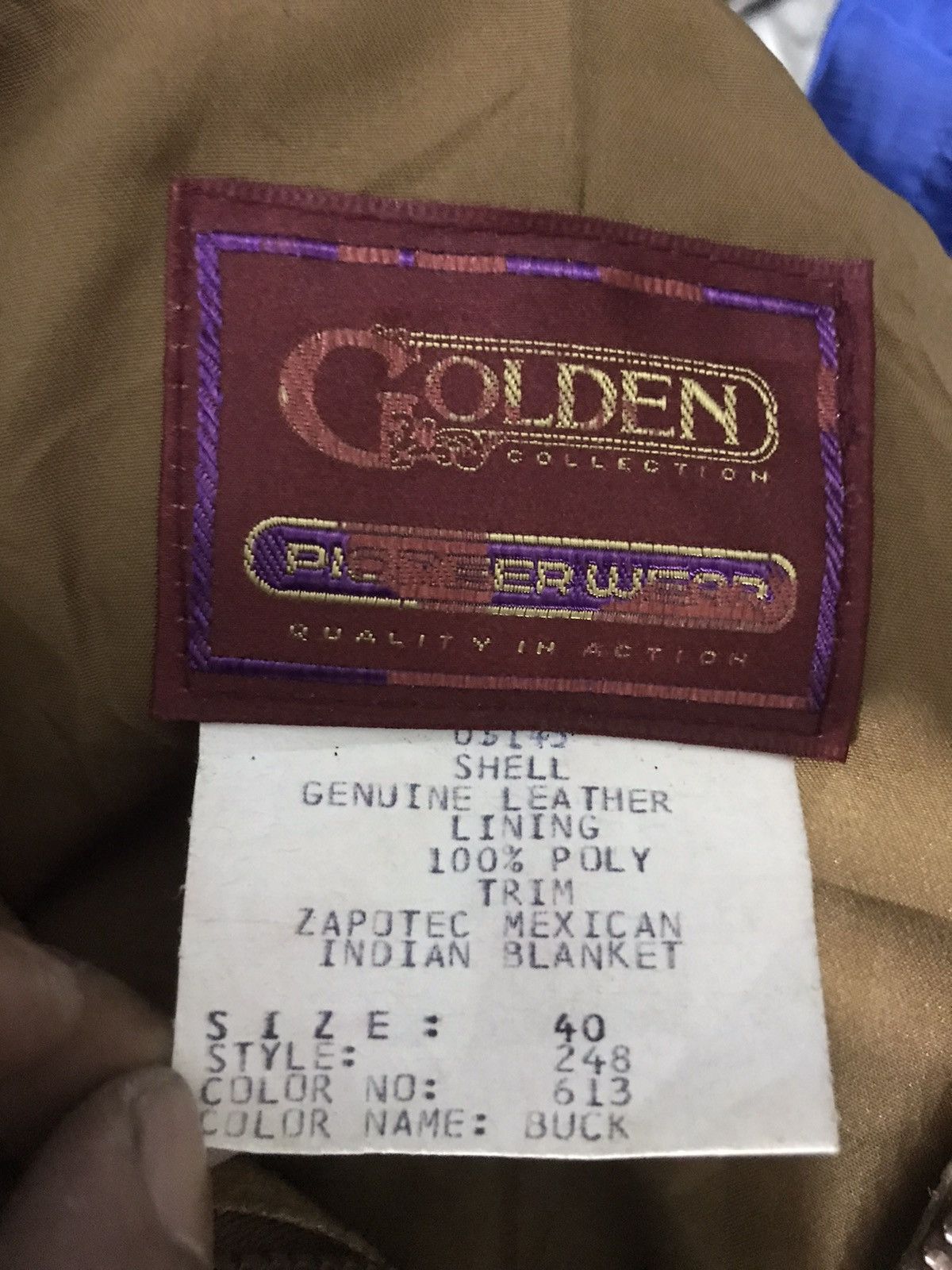 Genuine Leather × Vintage Vintage golden collection leather zipper jacket Size US L / EU 52-54 / 3 - 3 Thumbnail
