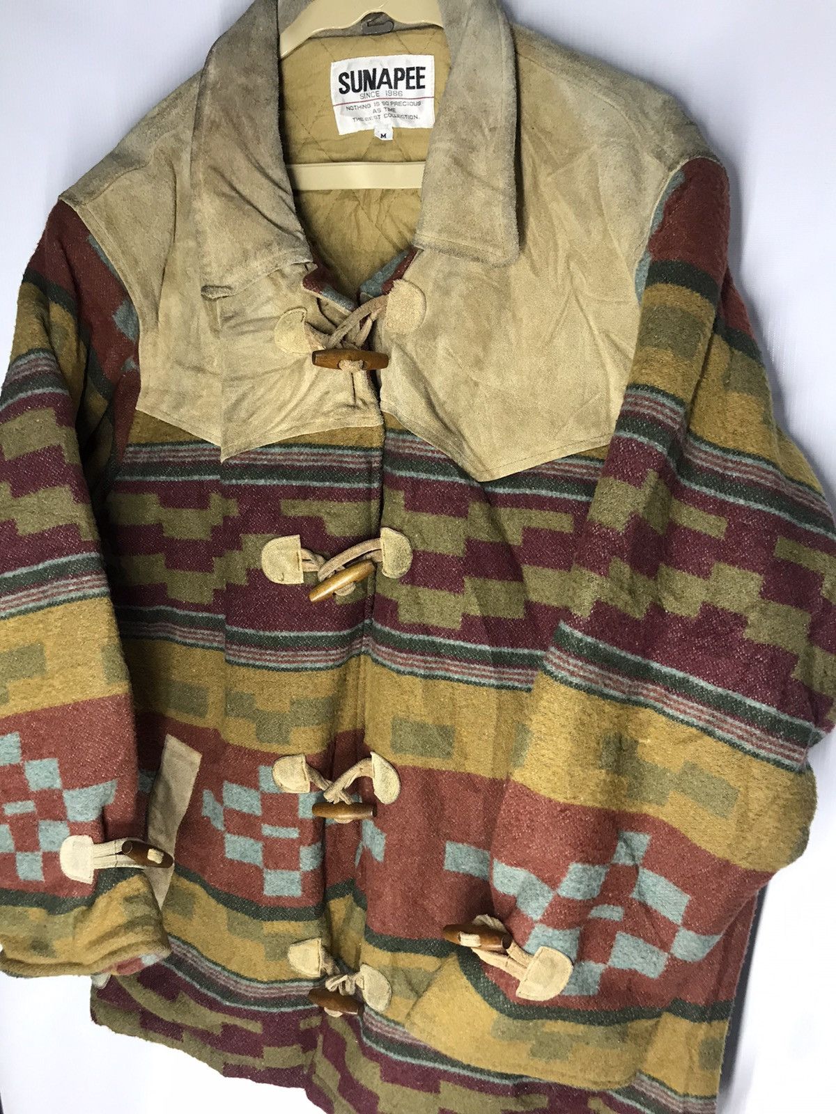 Native × Other Jacket half leather half wool native style by sunapee Size US M / EU 48-50 / 2 - 5 Thumbnail
