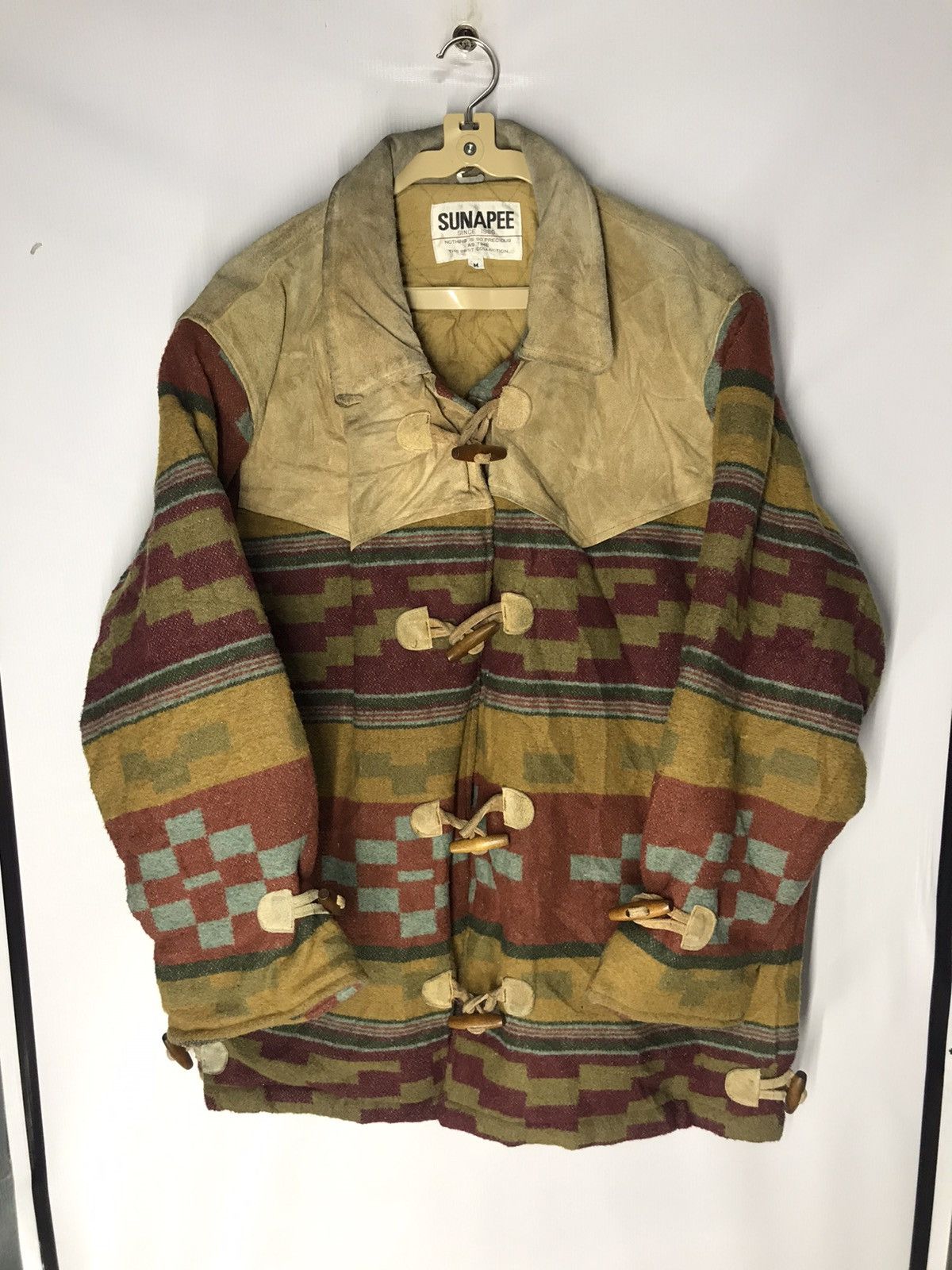 Native × Other Jacket half leather half wool native style by sunapee Size US M / EU 48-50 / 2 - 8 Thumbnail