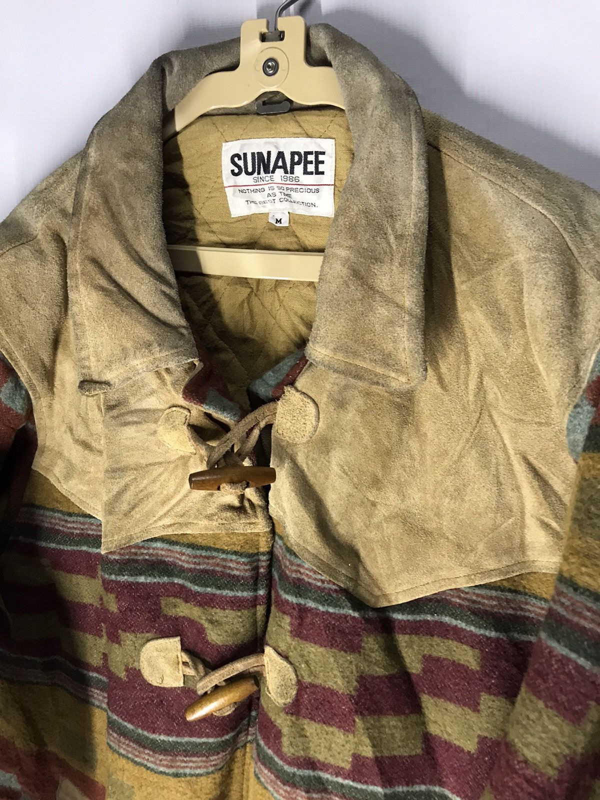 Native × Other Jacket half leather half wool native style by sunapee Size US M / EU 48-50 / 2 - 6 Thumbnail