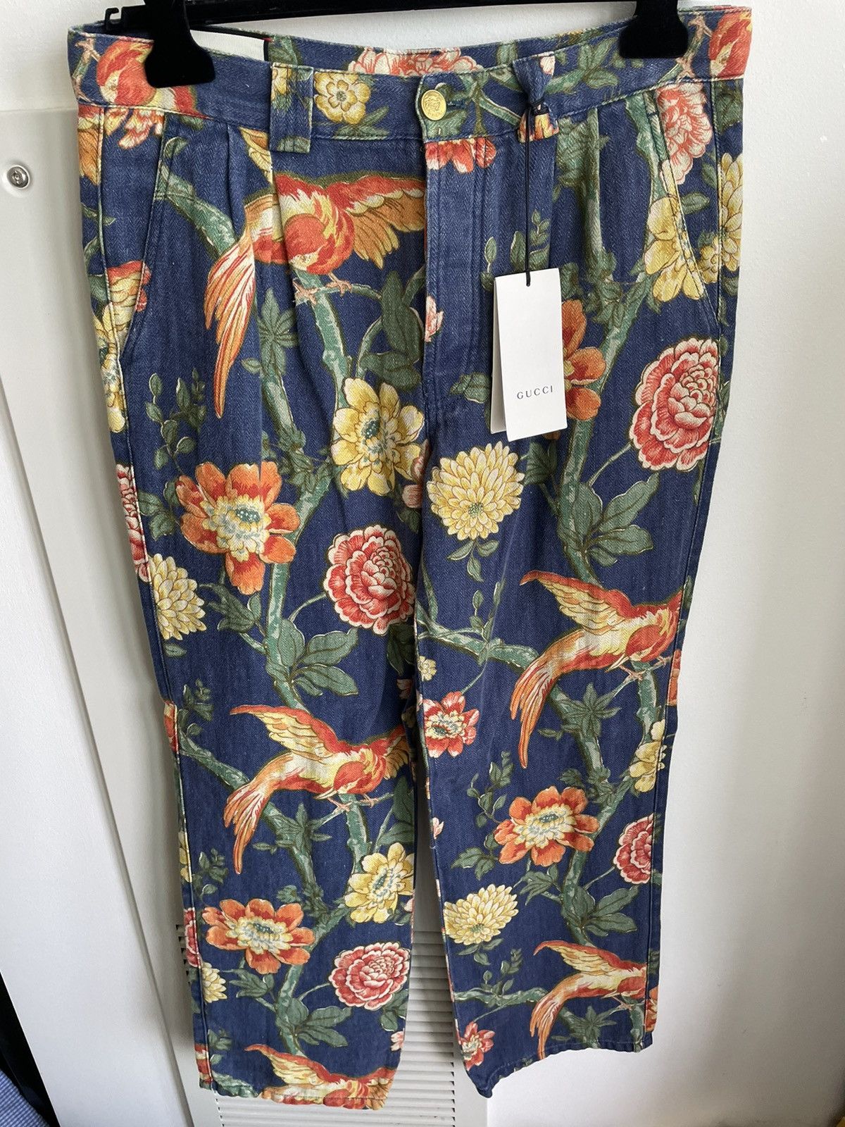 Gucci Super Rare Sold Out $1,700 Value Iconic Runway Floral Pant Size US 33 - 18 Thumbnail