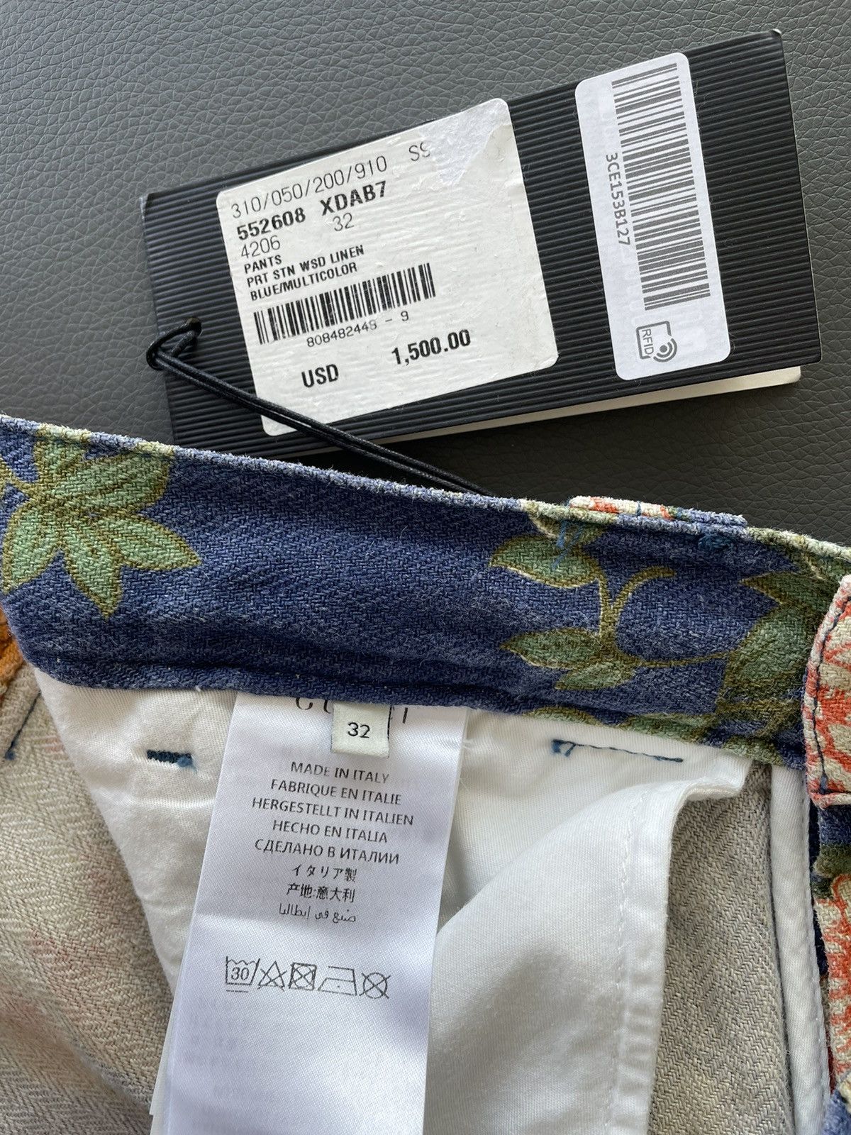 Gucci Super Rare Sold Out $1,700 Value Iconic Runway Floral Pant Size US 33 - 10 Thumbnail