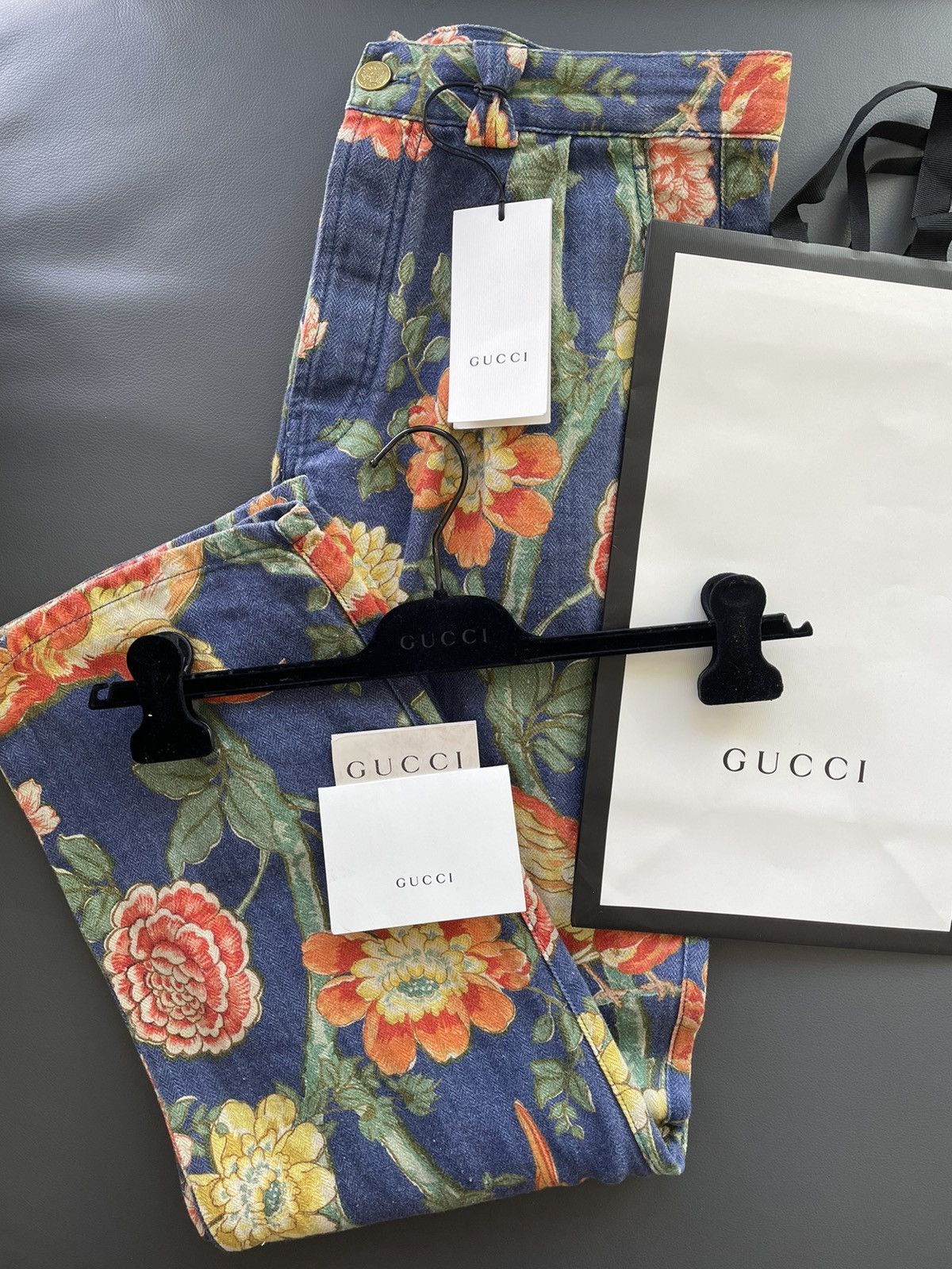 Gucci Super Rare Sold Out $1,700 Value Iconic Runway Floral Pant Size US 33 - 15 Thumbnail