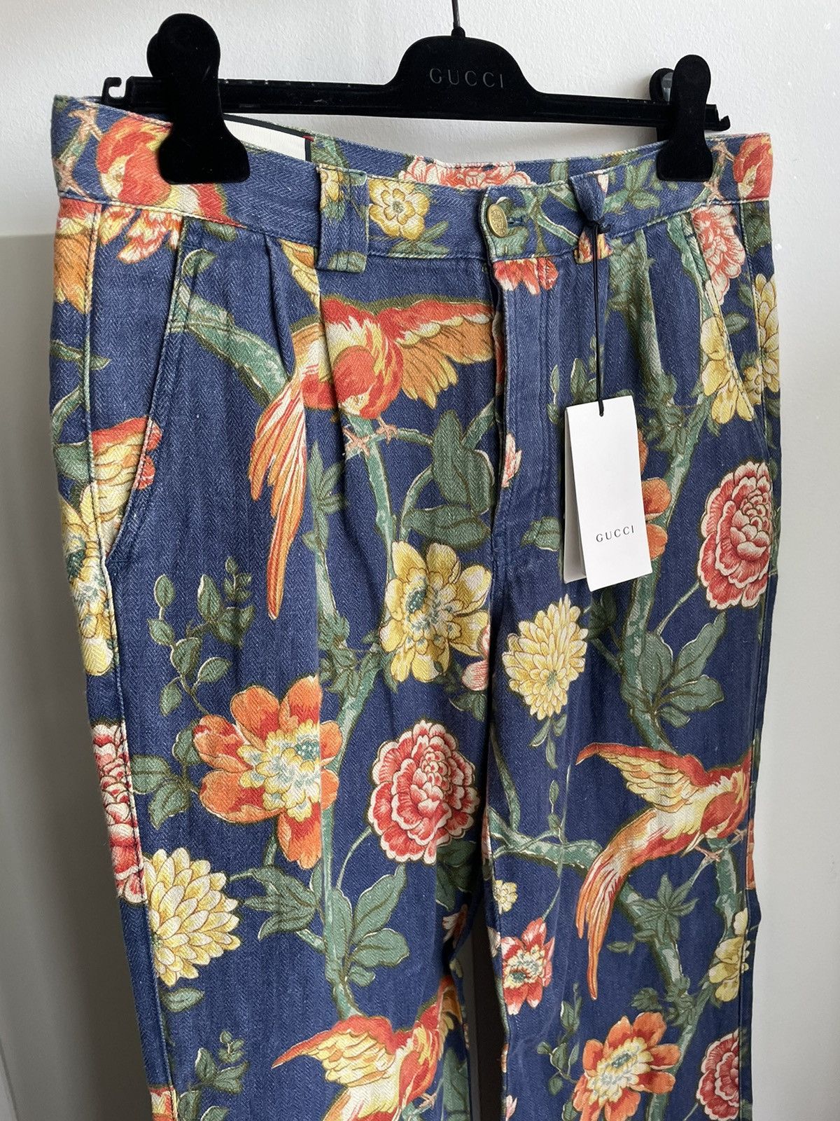Gucci Super Rare Sold Out $1,700 Value Iconic Runway Floral Pant Size US 33 - 17 Thumbnail
