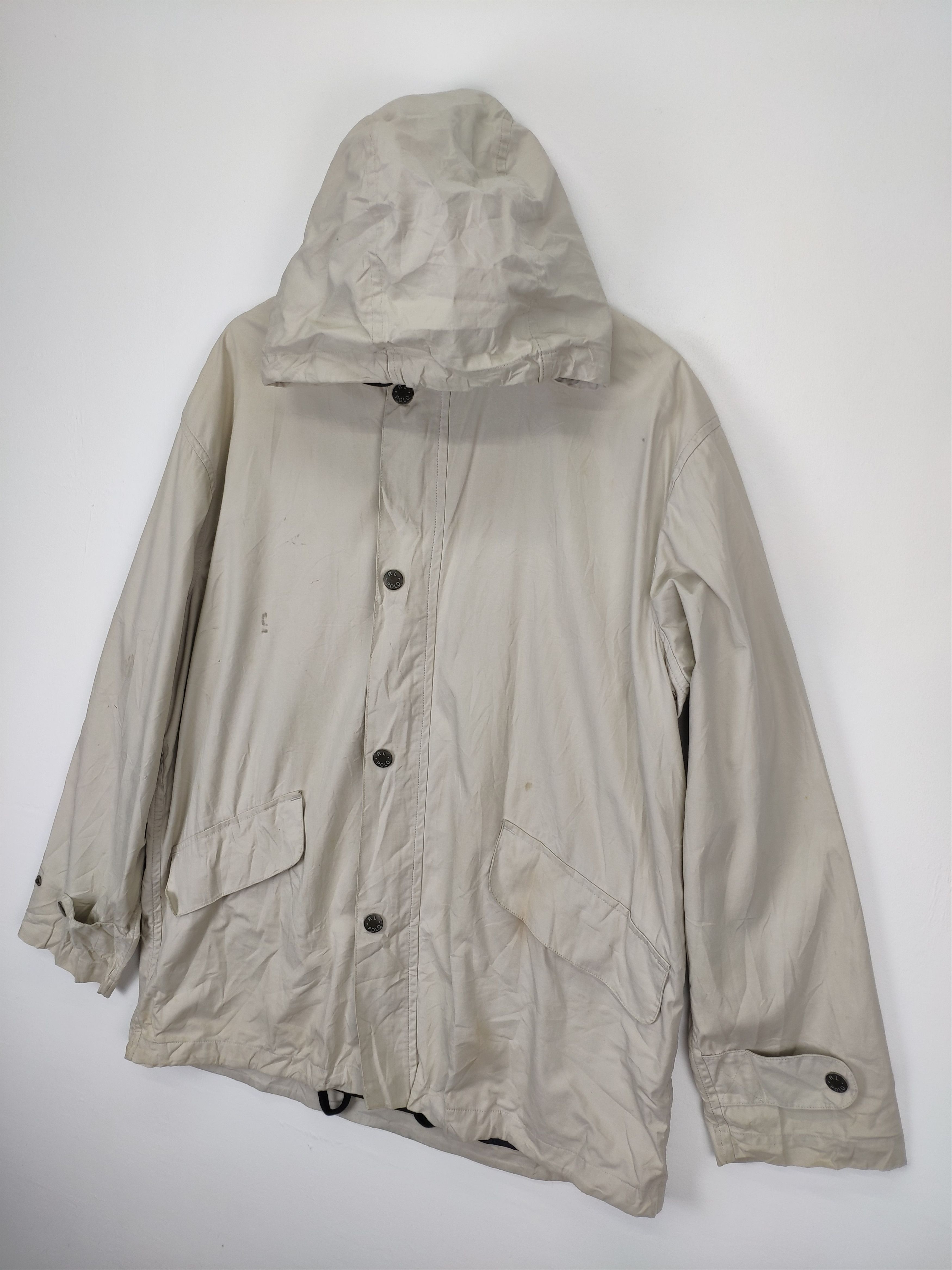 Polo Ralph Lauren × Vintage Vintage 1990s Polo Ralph Lauren Hoodie Rain Jacket Size US L / EU 52-54 / 3 - 2 Thumbnail