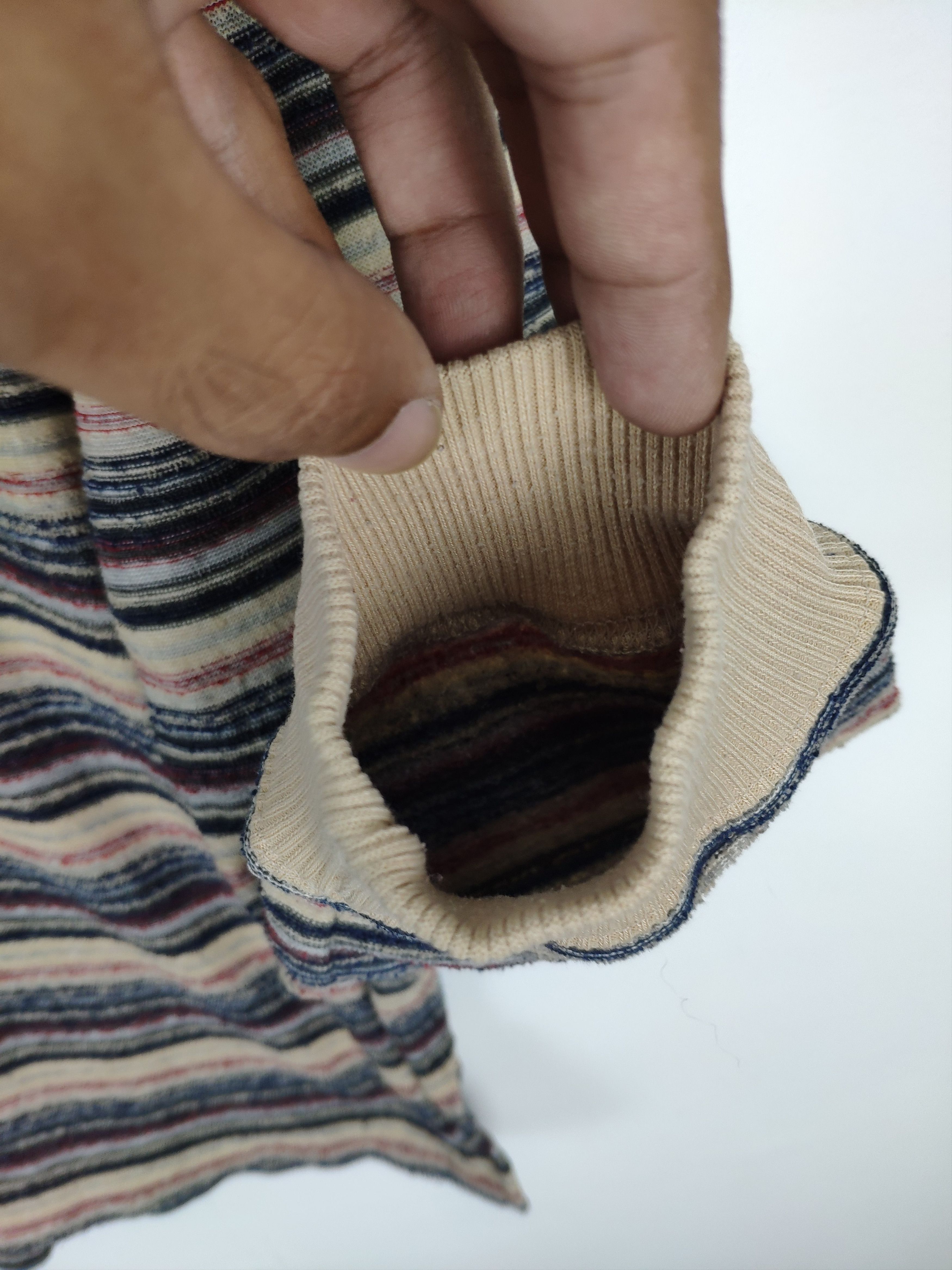 Designer × Japanese Brand Vintage Striped Shirt Long Sleeve by My Riscal Size US M / EU 48-50 / 2 - 4 Thumbnail