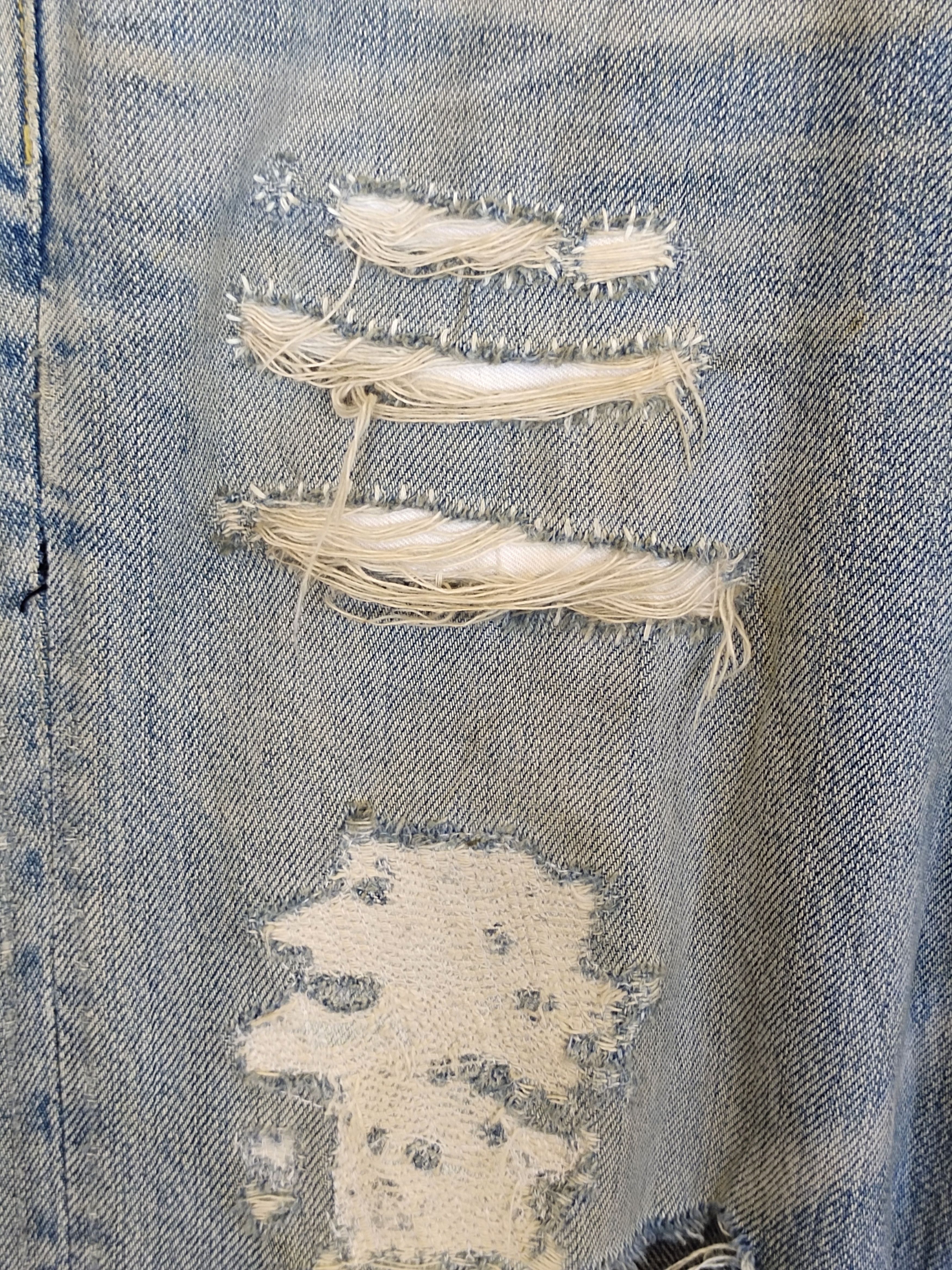 Kapital Blue Blue Japan Boro Faded Distress Denim Jeans Size US 31 - 6 Thumbnail