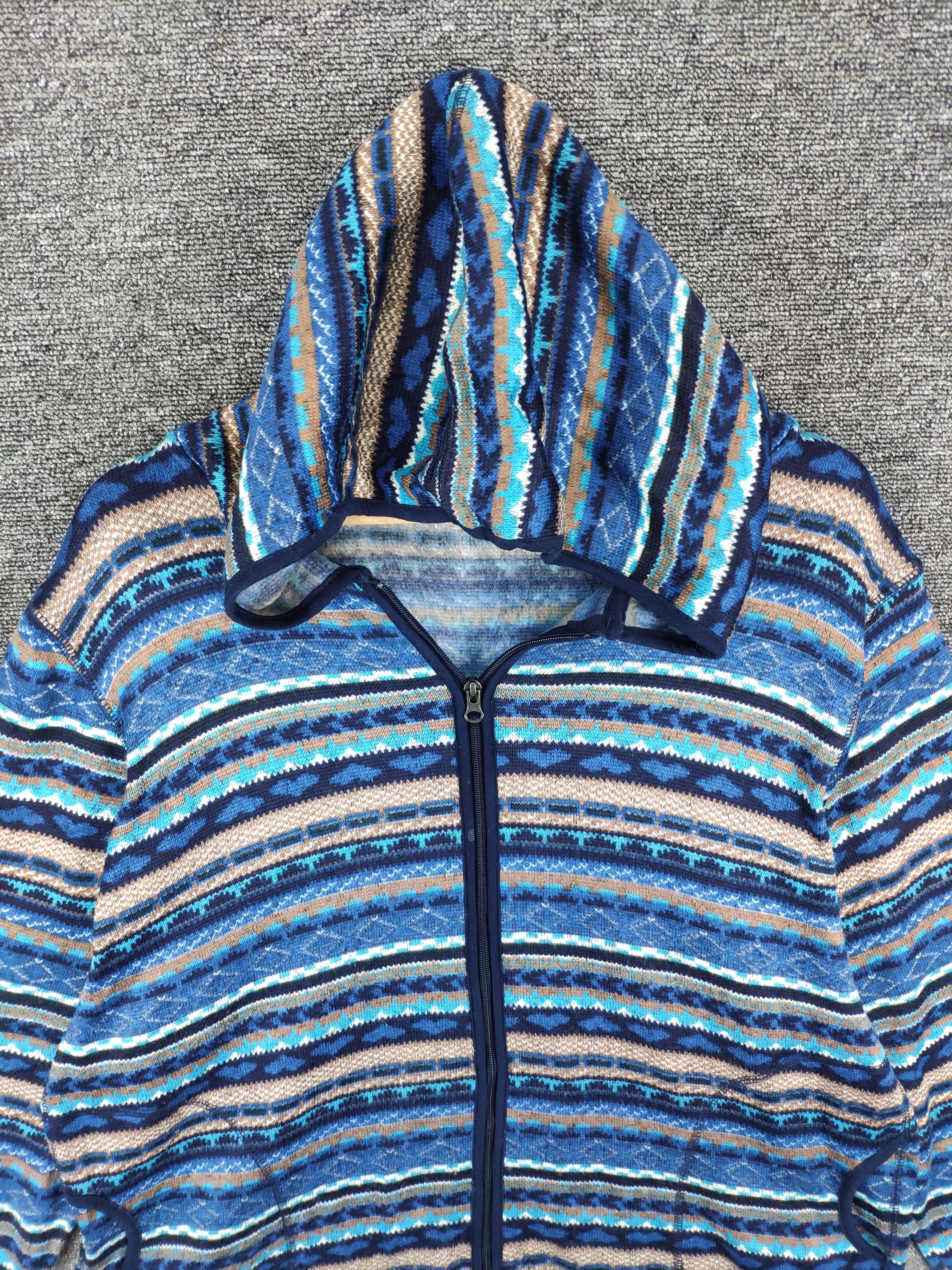 Japanese Brand × Vintage Steal 💥 Vintage Hoodie Jacket Native Striped Size US XL / EU 56 / 4 - 4 Thumbnail