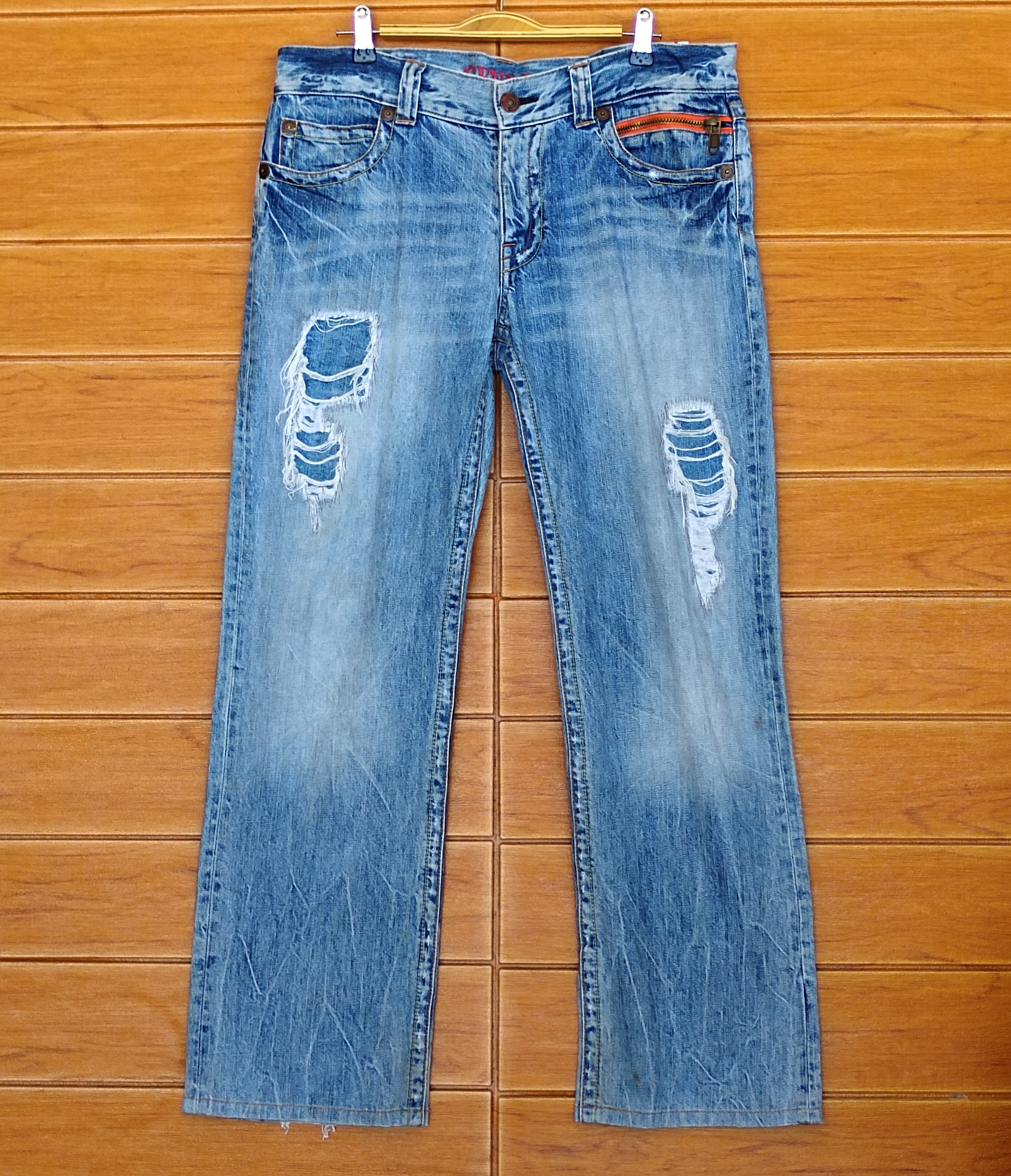 Kapital Genoese Japan Patchwork Distressed Denim Jeans Size US 35 - 1 Thumbnail