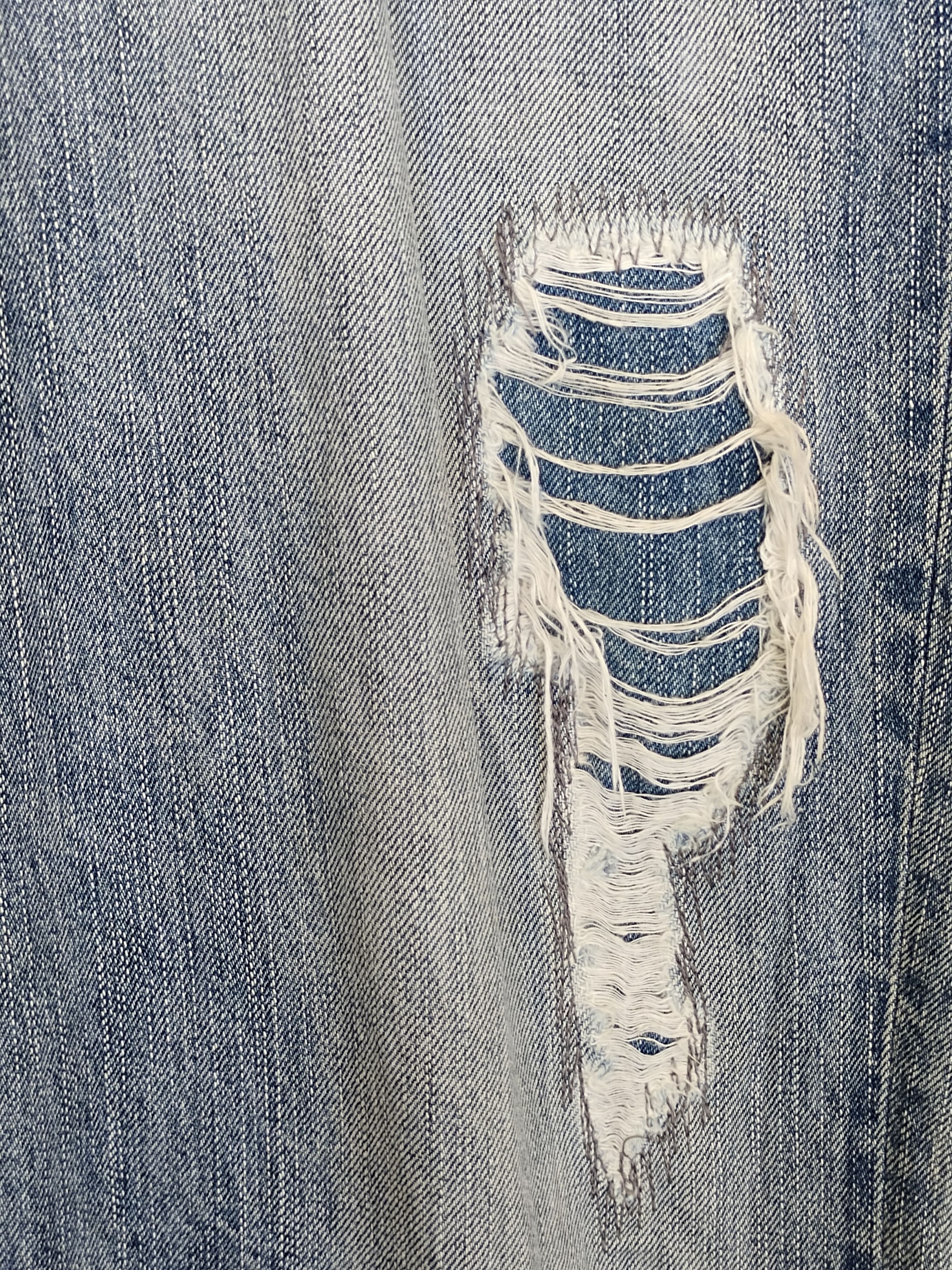 Kapital Genoese Japan Patchwork Distressed Denim Jeans Size US 35 - 3 Thumbnail
