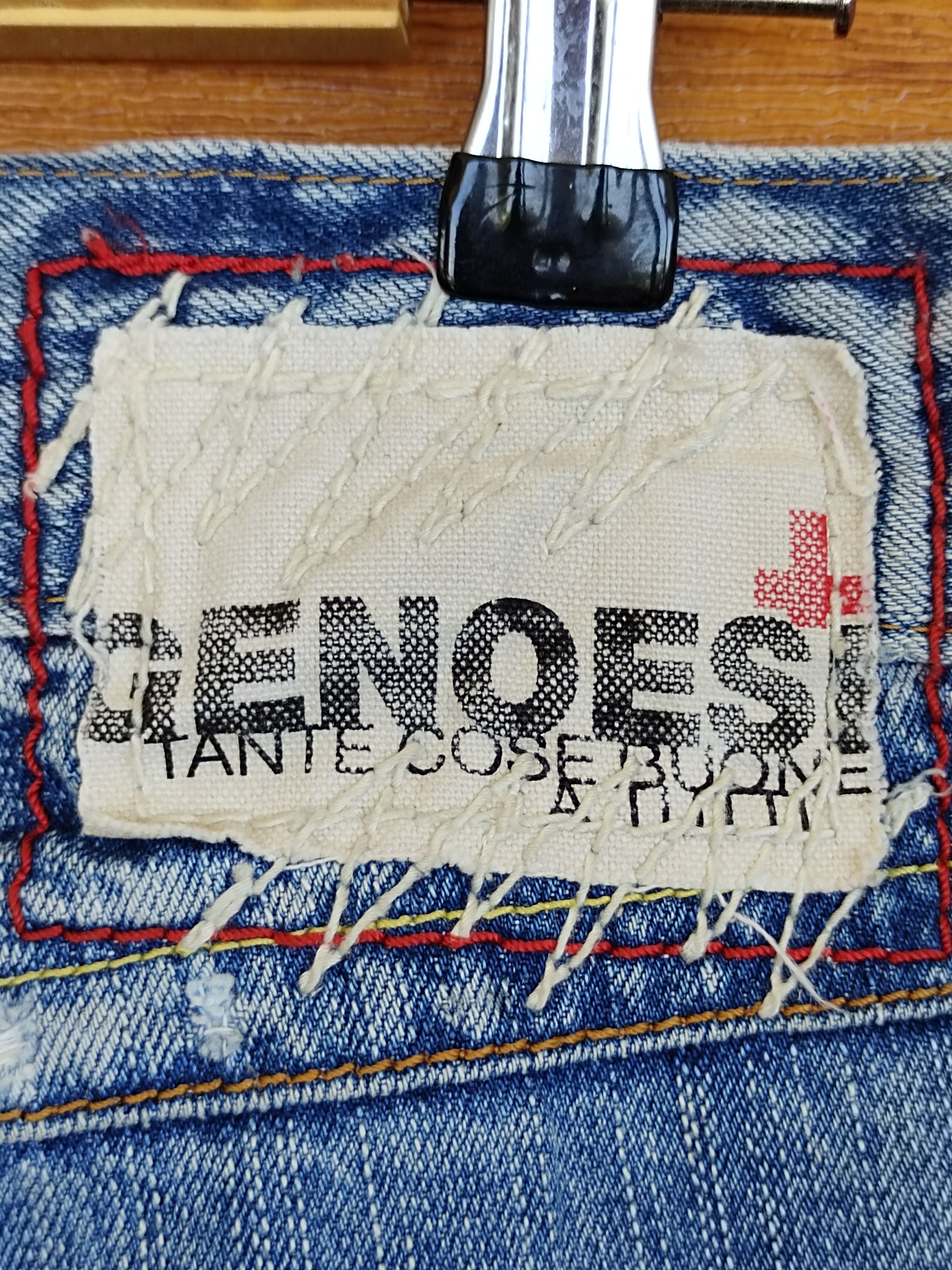 Kapital Genoese Japan Patchwork Distressed Denim Jeans Size US 35 - 14 Thumbnail
