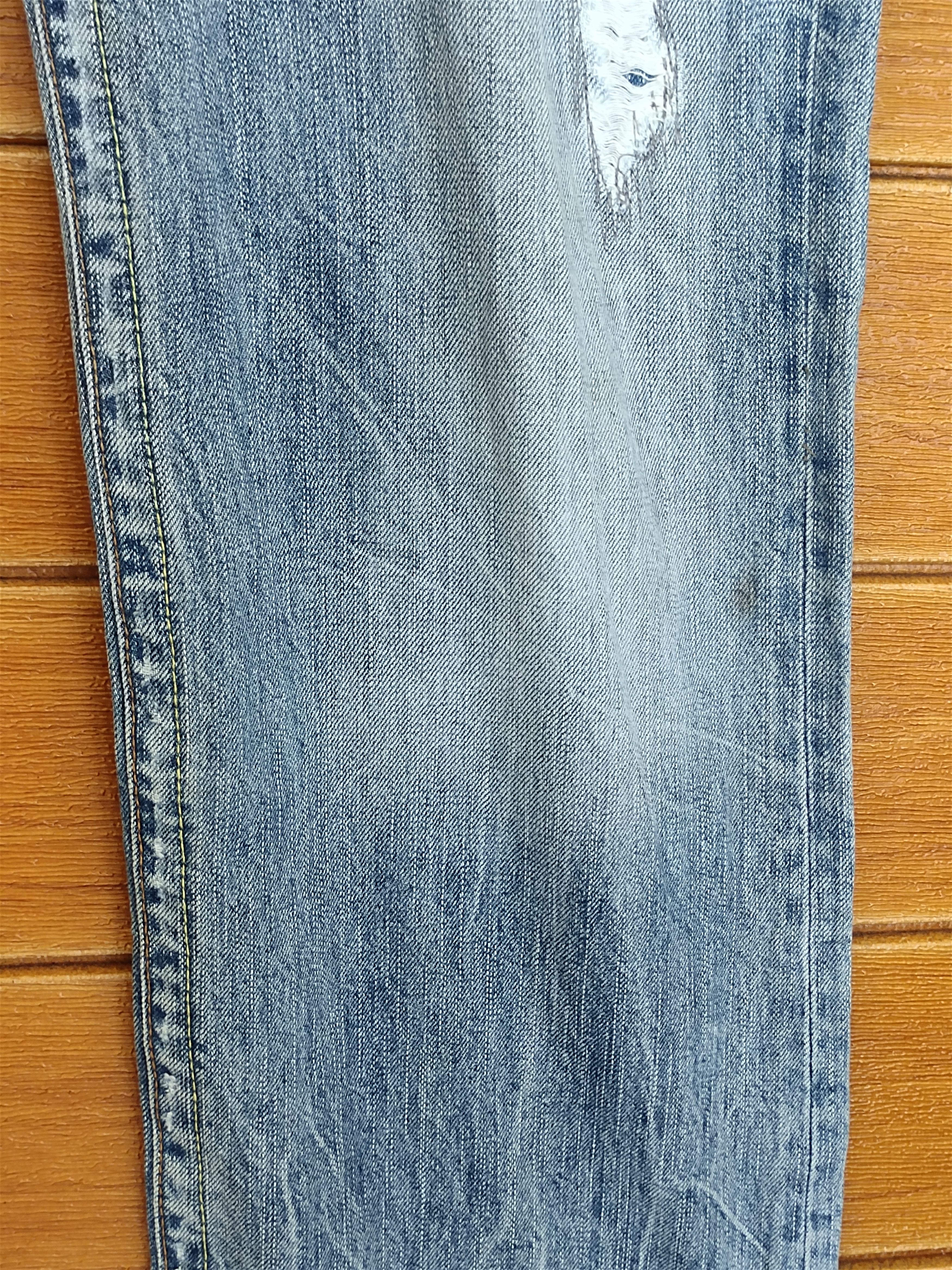 Kapital Genoese Japan Patchwork Distressed Denim Jeans Size US 35 - 6 Thumbnail