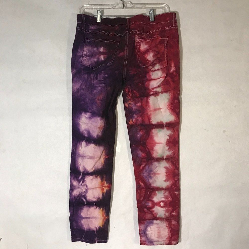 Banana Republic Banana Republic Purple Pink Jeans Size 4 Tie Dye 27 Size 27" / US 4 / IT 40 - 2 Thumbnail