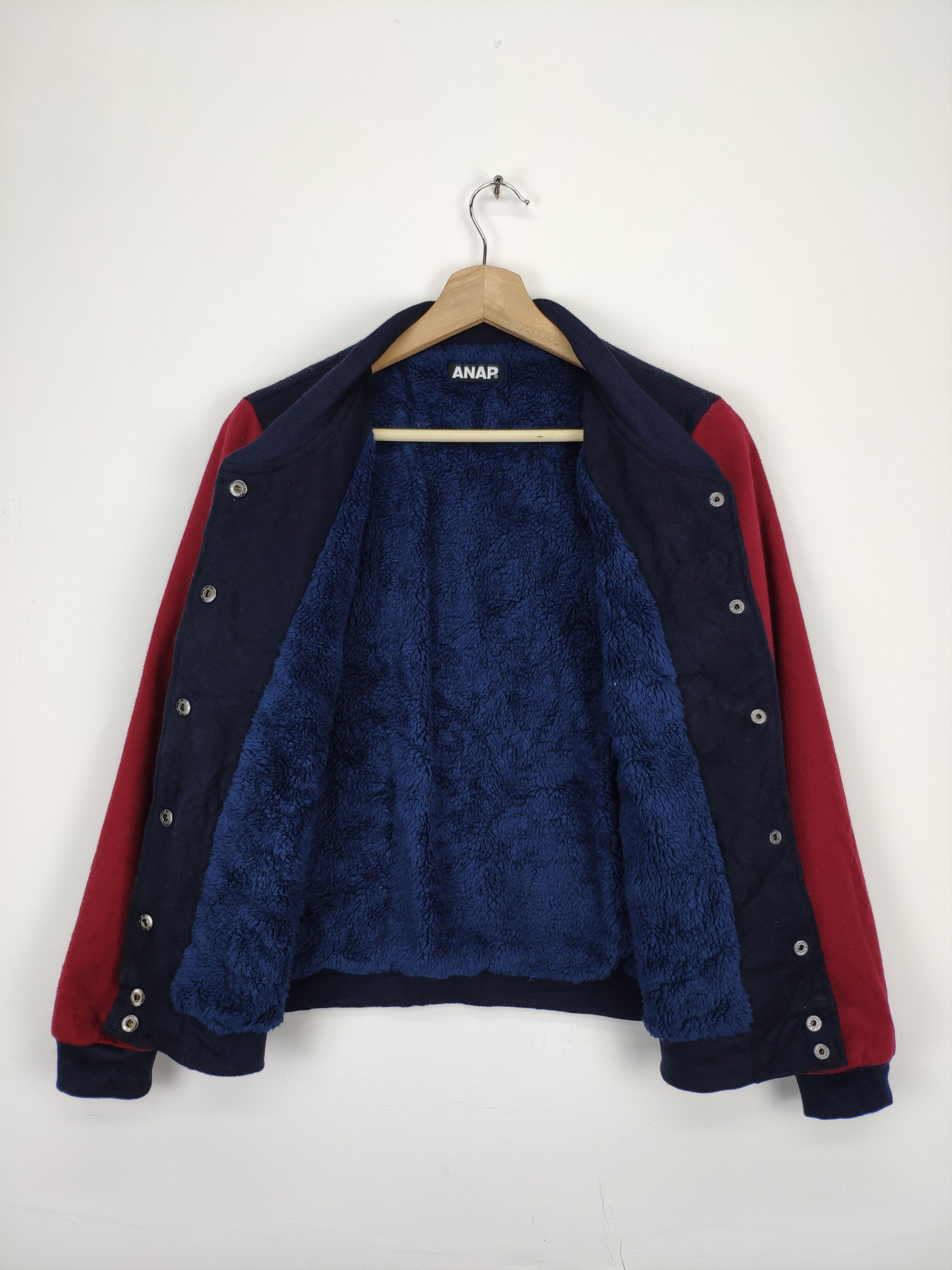 Japanese Brand Vintage Varsity Jacket Lining Sherpa by ANAP Size US S / EU 44-46 / 1 - 4 Thumbnail