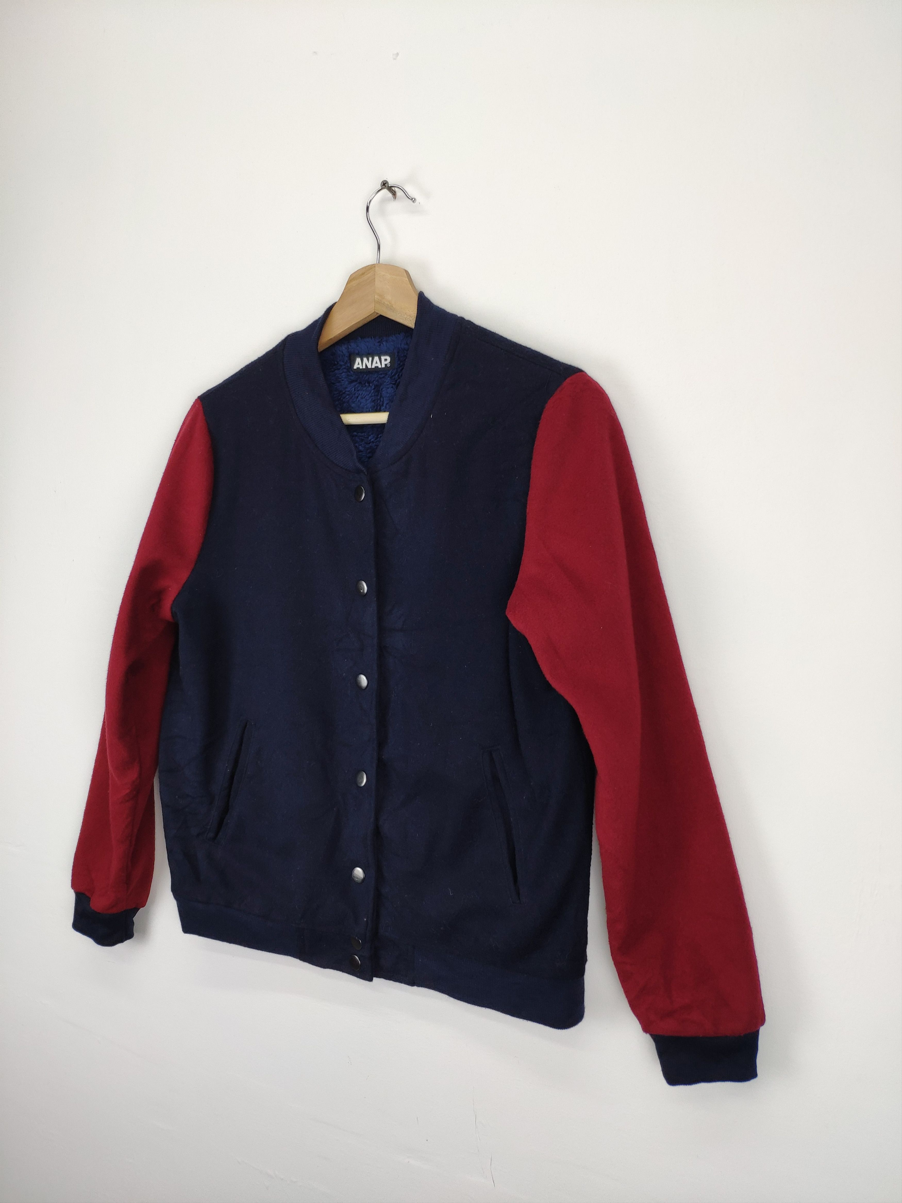 Japanese Brand Vintage Varsity Jacket Lining Sherpa by ANAP Size US S / EU 44-46 / 1 - 2 Thumbnail