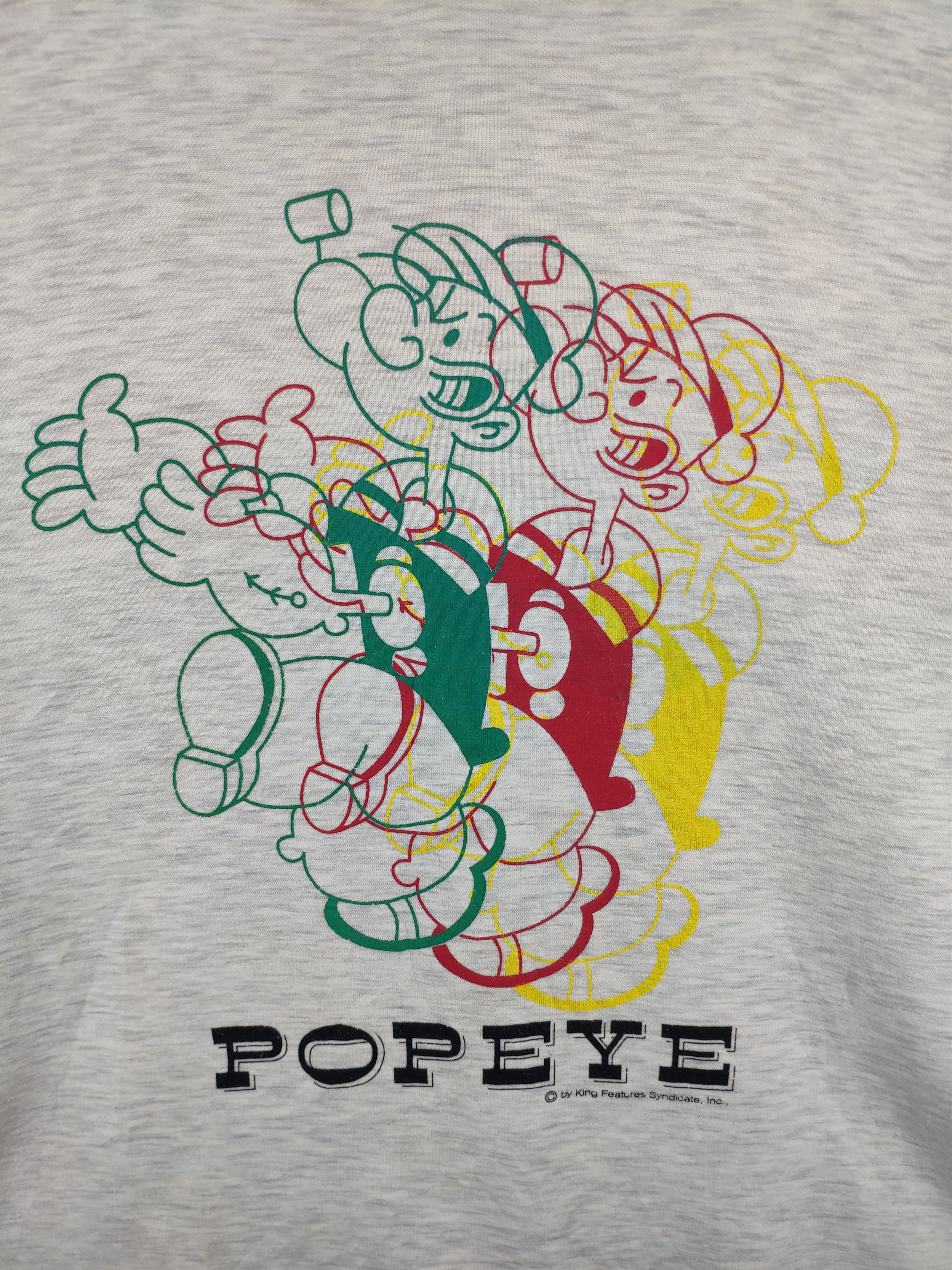 Anime × Cartoon Network × Vintage Vintage Popeye Rasta Shirt Long Sleeve Size US L / EU 52-54 / 3 - 2 Thumbnail