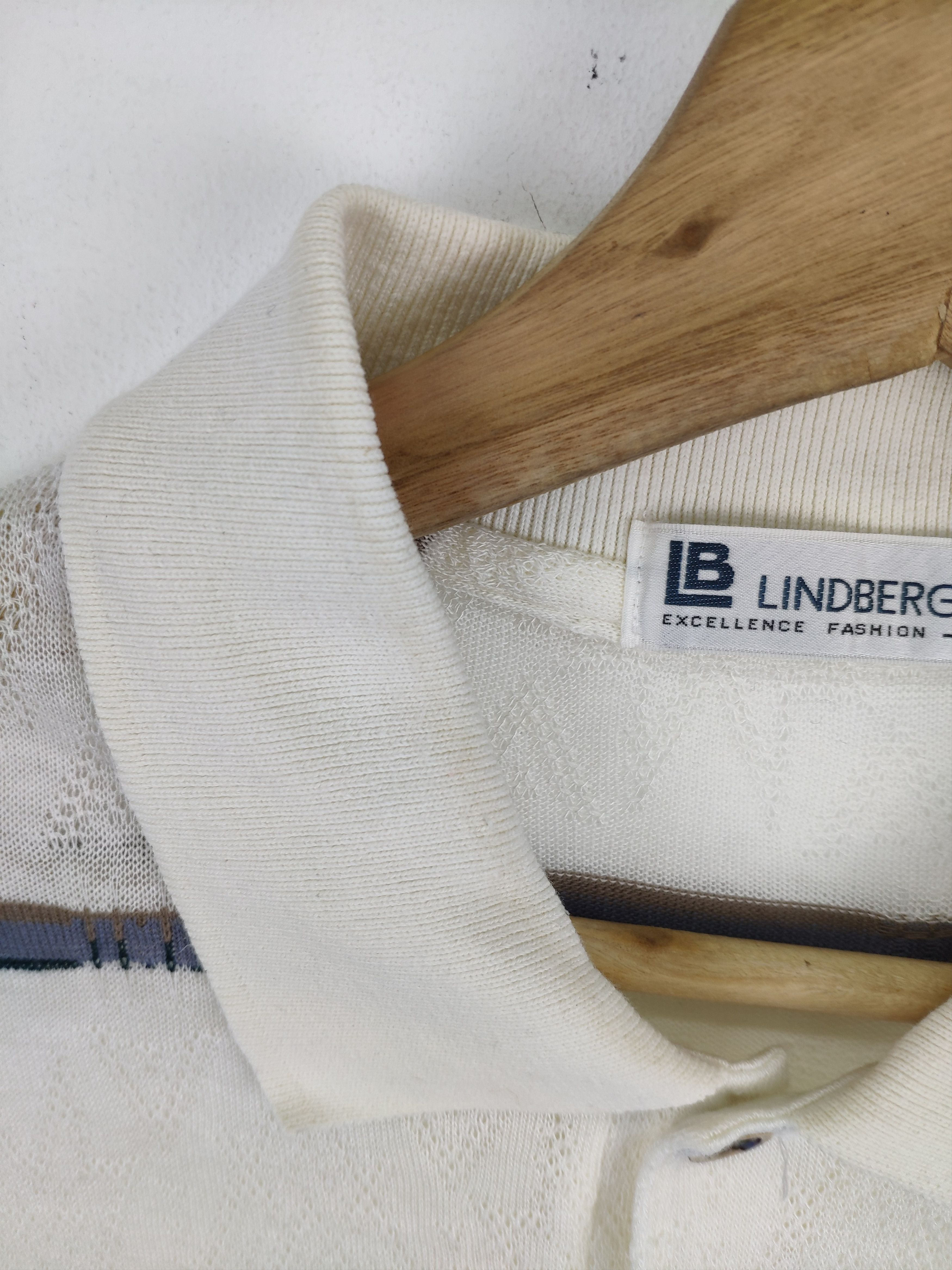 Japanese Brand × Lindbergh × Vintage Vintage Lindberg Polo Shirt Knit Coogi Style Size US M / EU 48-50 / 2 - 11 Thumbnail