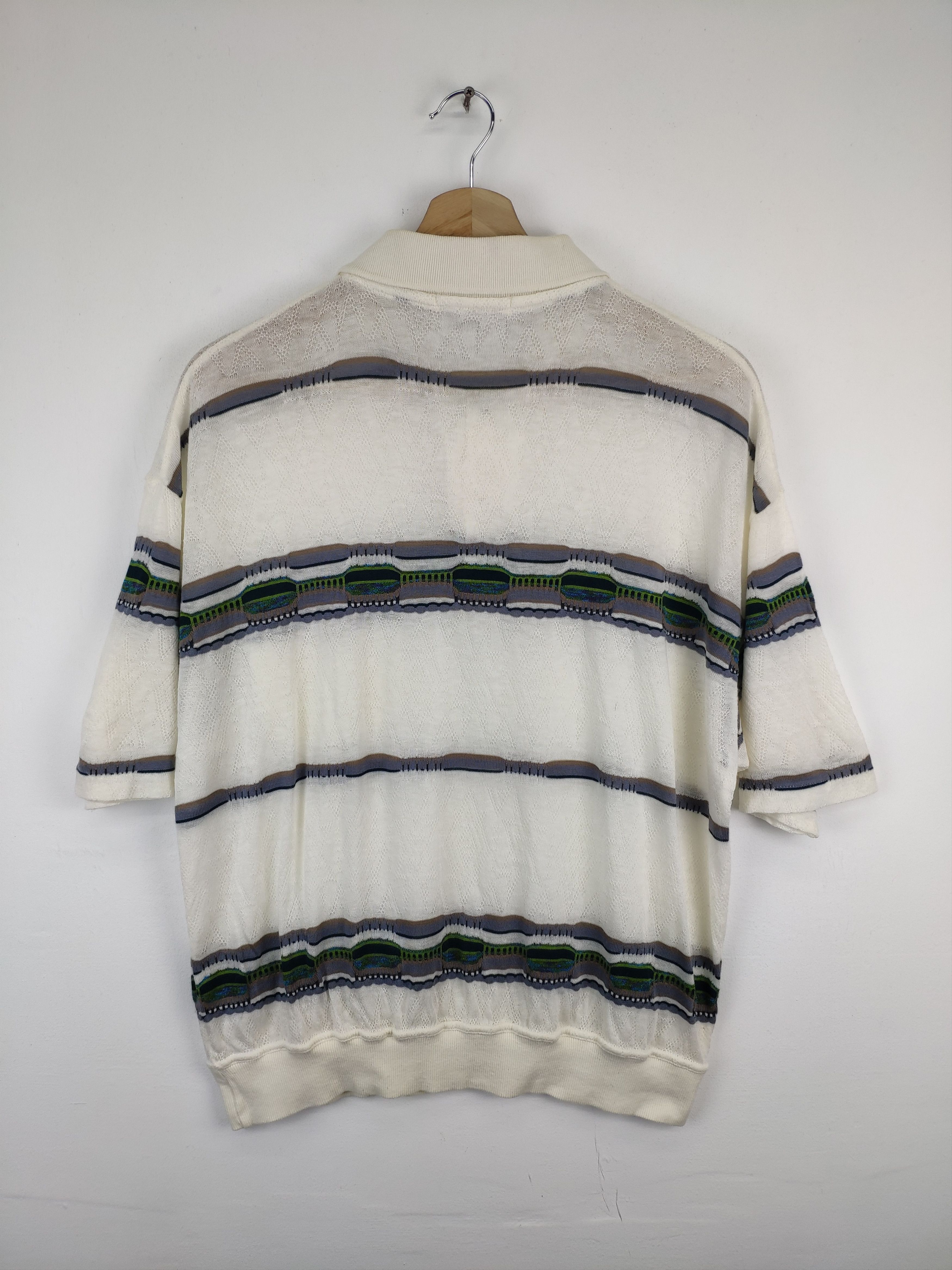 Japanese Brand × Lindbergh × Vintage Vintage Lindberg Polo Shirt Knit Coogi Style Size US M / EU 48-50 / 2 - 2 Thumbnail