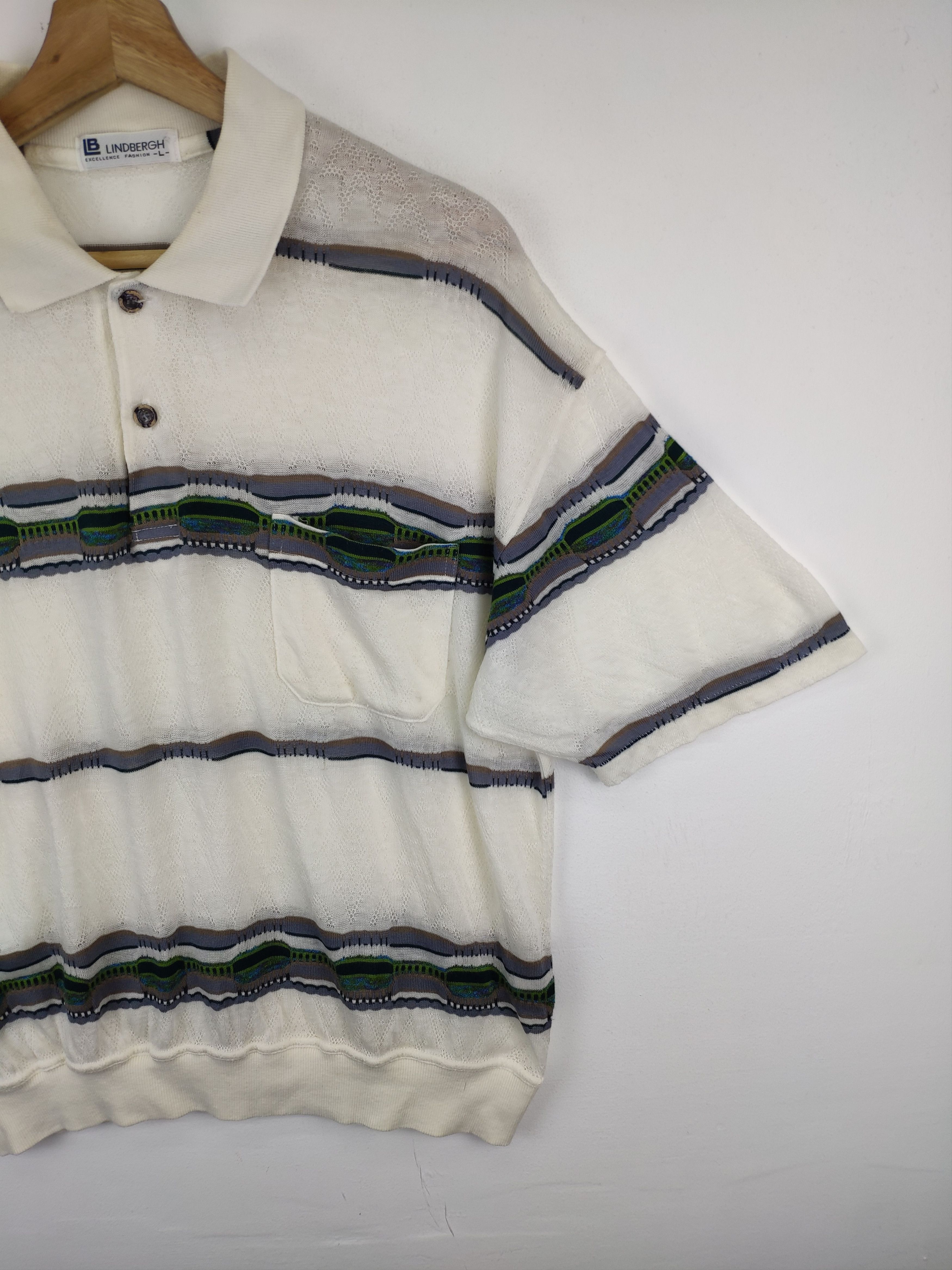 Japanese Brand × Lindbergh × Vintage Vintage Lindberg Polo Shirt Knit Coogi Style Size US M / EU 48-50 / 2 - 6 Thumbnail