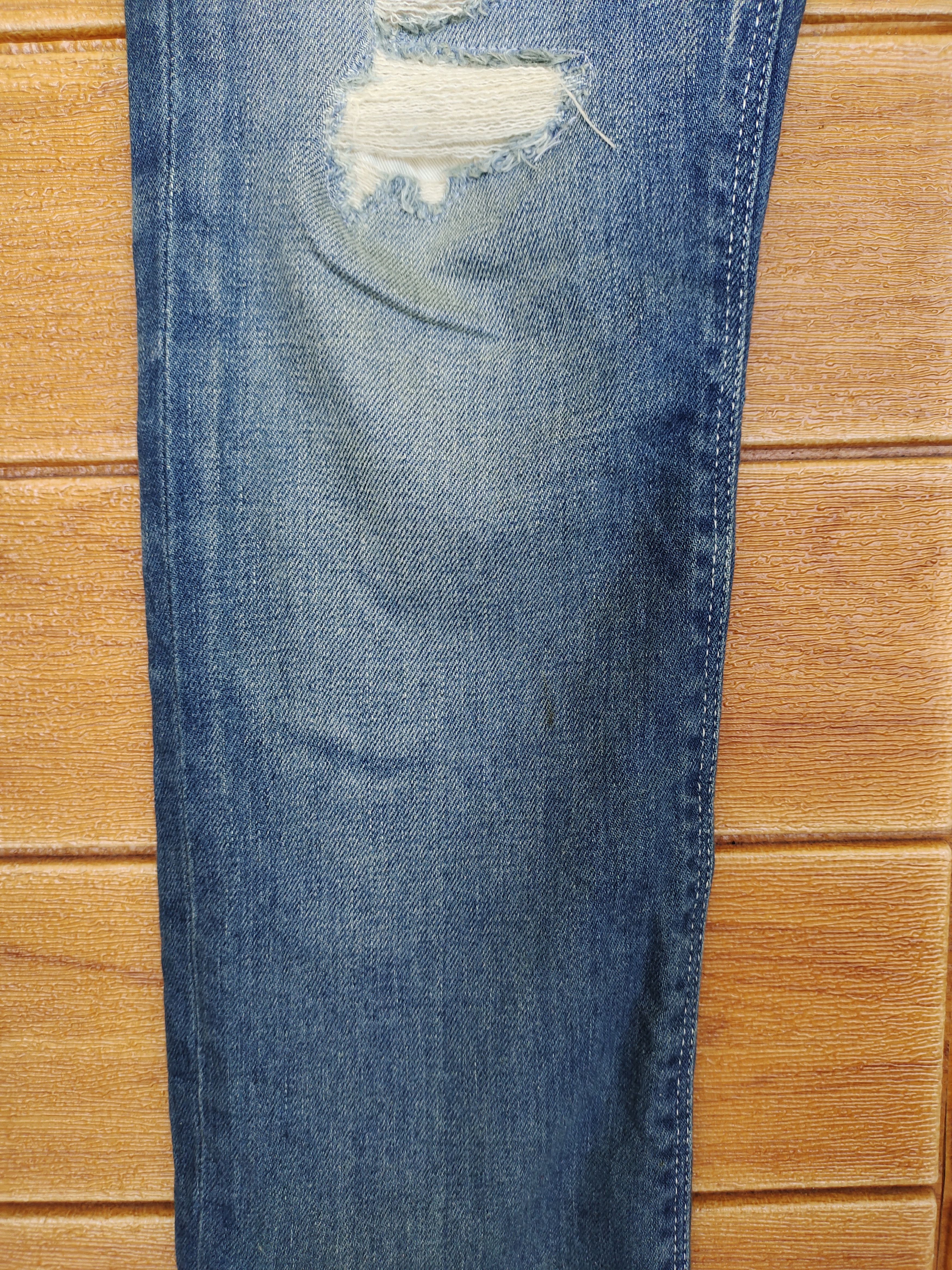 Hysteric Glamour Vintage Delay By Fin & Sons Boro Distressed Denim Jeans Size US 32 / EU 48 - 10 Thumbnail