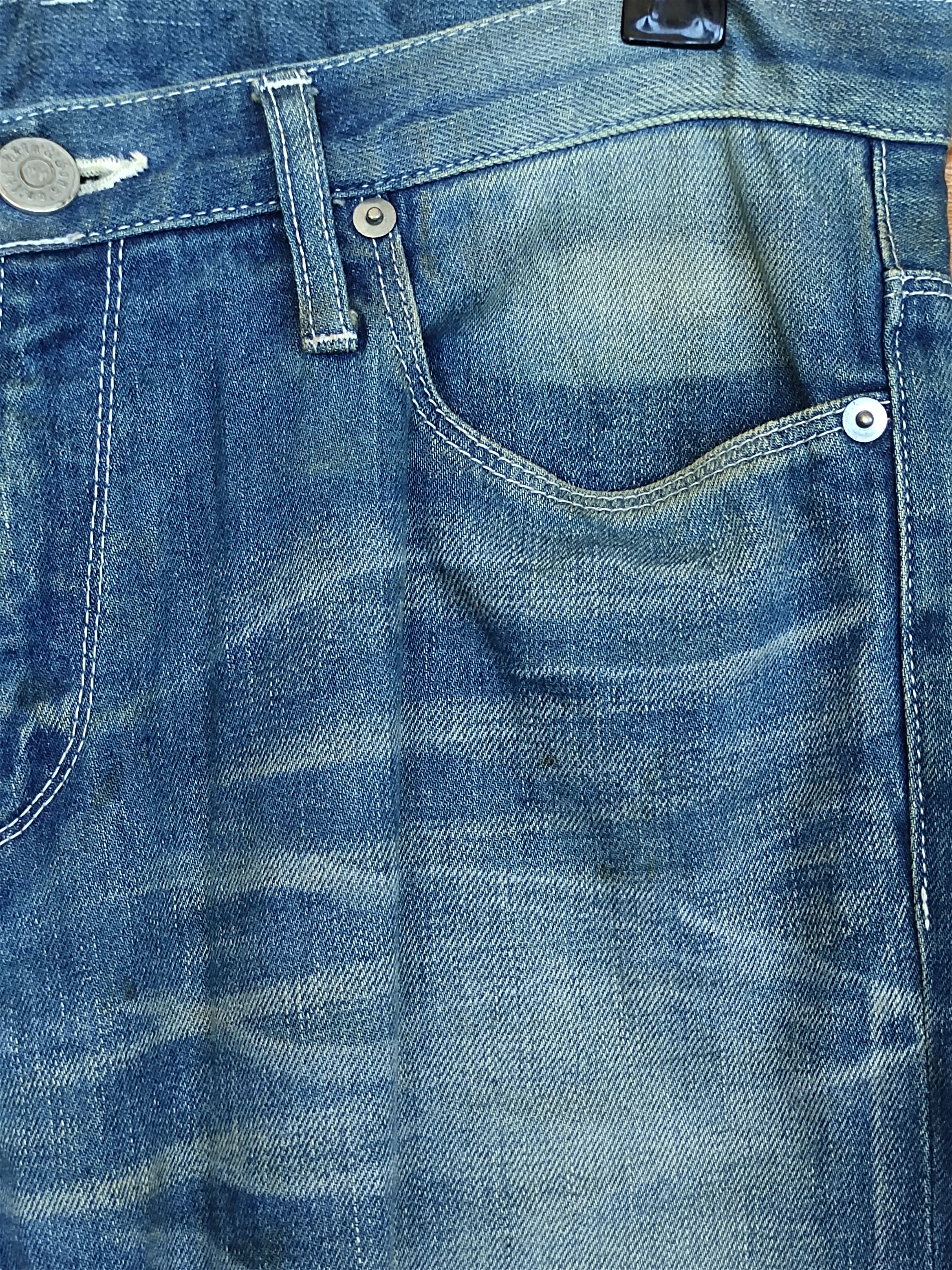 Hysteric Glamour Vintage Delay By Fin & Sons Boro Distressed Denim Jeans Size US 32 / EU 48 - 3 Thumbnail