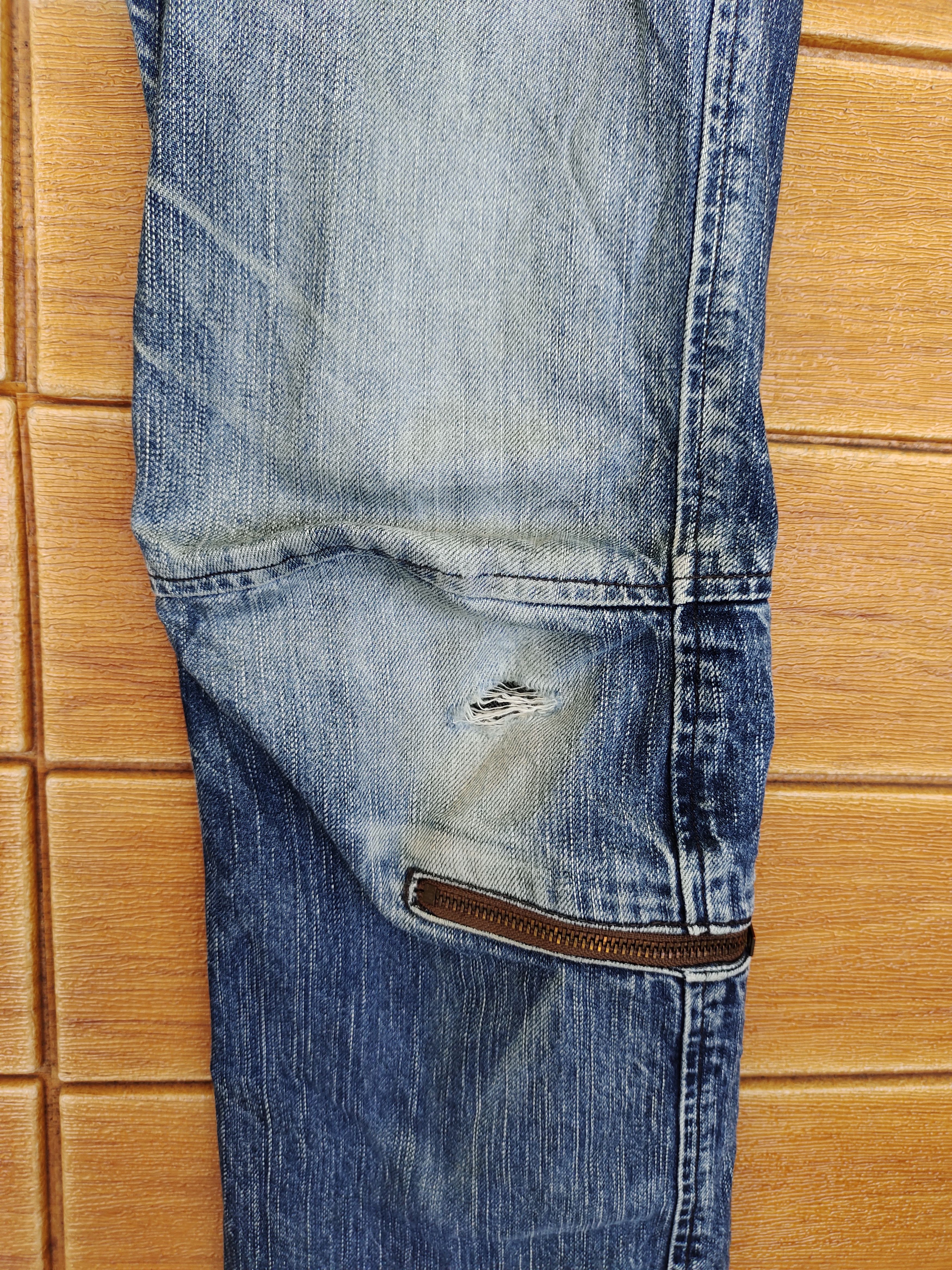 Comme des Garcons × Walter Van Beirendonck Johnbull Kojima Japan Zipper Cargo Denim Pants Size US 31 - 5 Thumbnail