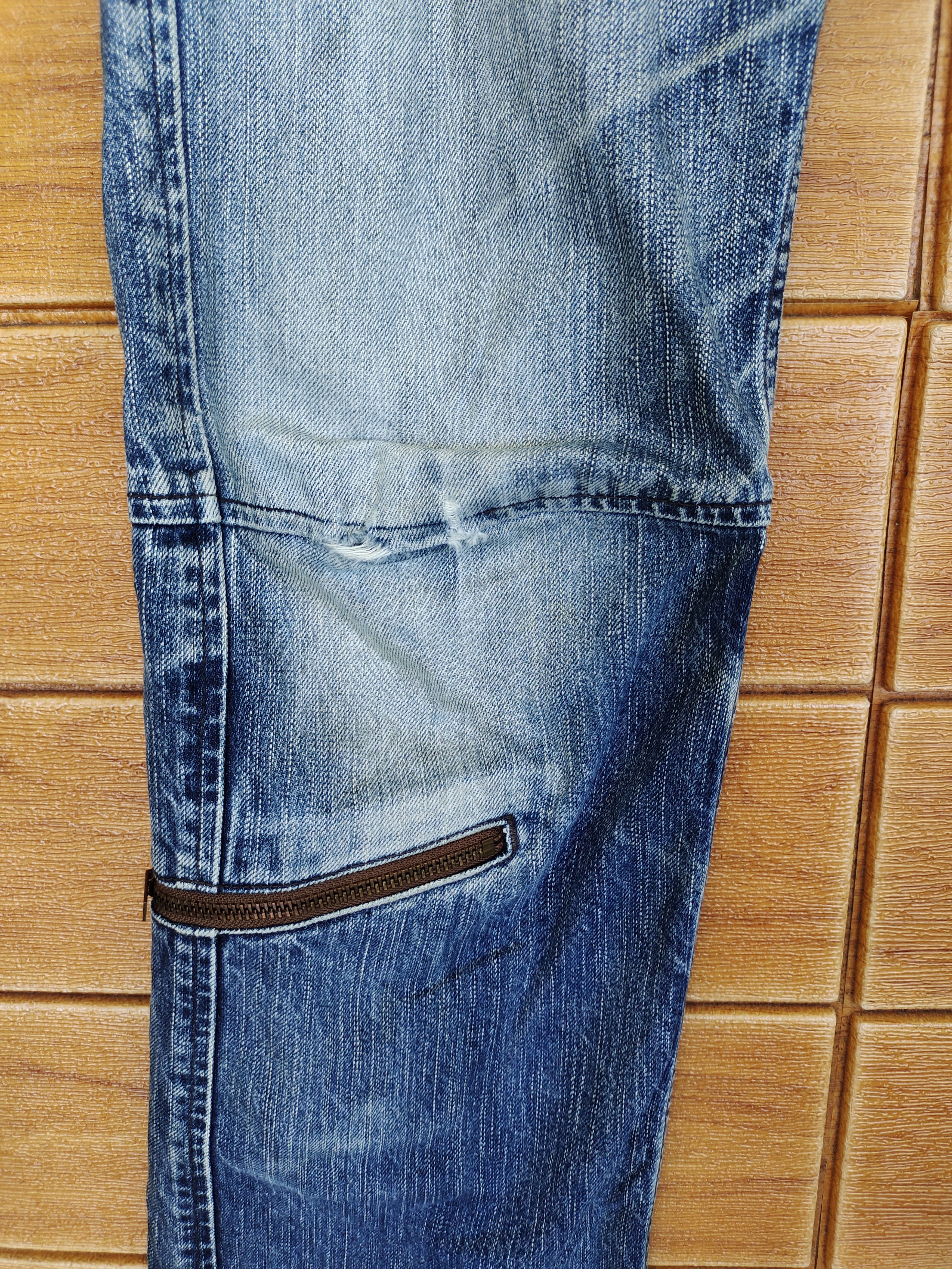 Comme des Garcons × Walter Van Beirendonck Johnbull Kojima Japan Zipper Cargo Denim Pants Size US 31 - 6 Thumbnail