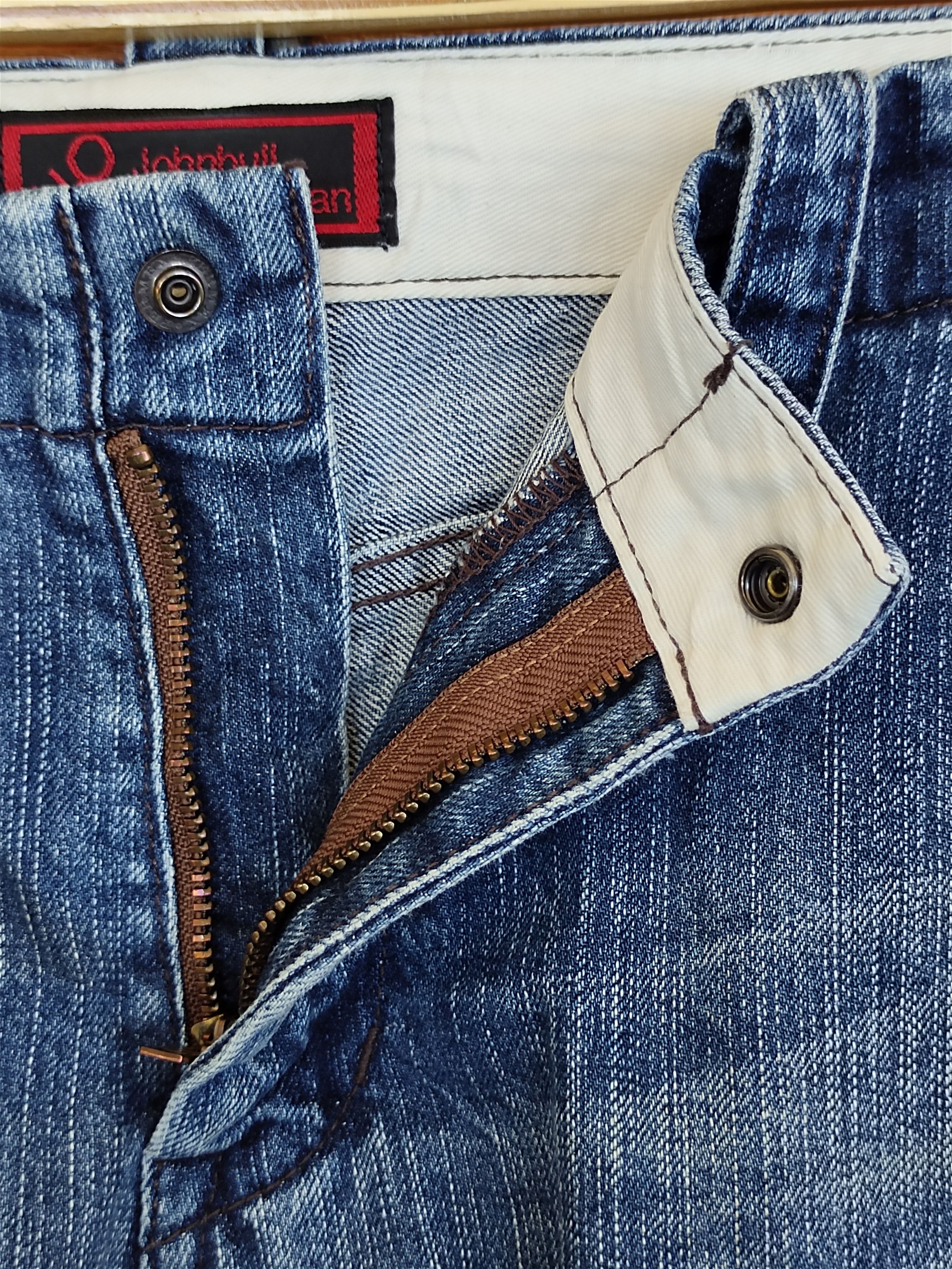 Comme des Garcons × Walter Van Beirendonck Johnbull Kojima Japan Zipper Cargo Denim Pants Size US 31 - 16 Thumbnail