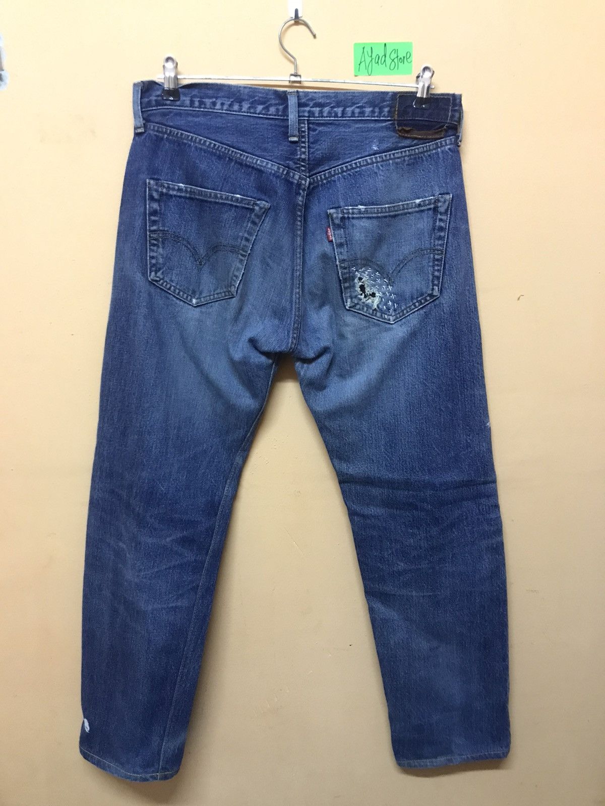 Levi's ‼️VTG LEVIS 501 BIG E BORO SHASIKO INSPIRED KAPITAL JAPAN ‼️ Size US 32 / EU 48 - 7 Thumbnail
