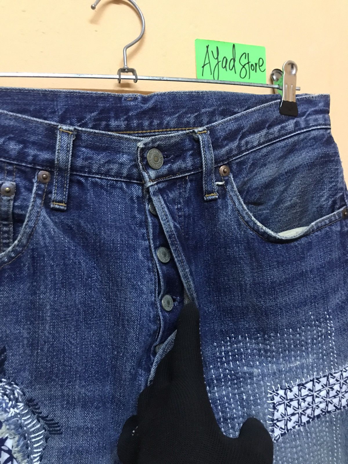 Levi's ‼️VTG LEVIS 501 BIG E BORO SHASIKO INSPIRED KAPITAL JAPAN ‼️ Size US 32 / EU 48 - 5 Thumbnail