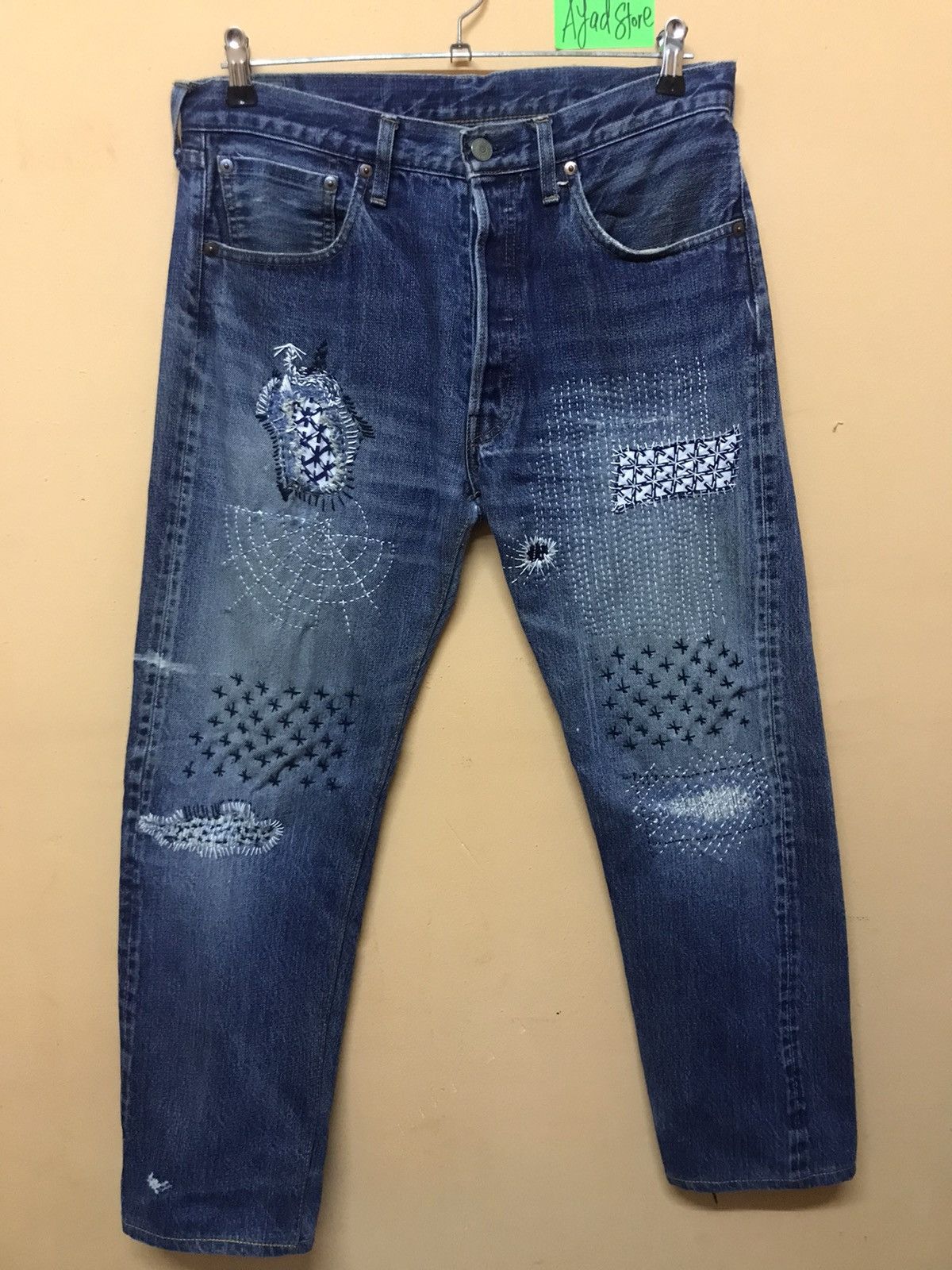 Levi's ‼️VTG LEVIS 501 BIG E BORO SHASIKO INSPIRED KAPITAL JAPAN ‼️ Size US 32 / EU 48 - 1 Thumbnail