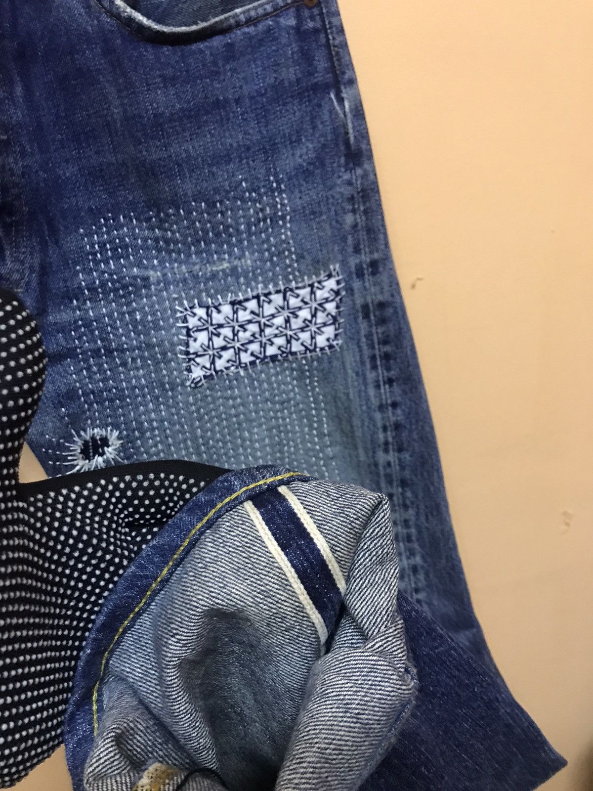 Levi's ‼️VTG LEVIS 501 BIG E BORO SHASIKO INSPIRED KAPITAL JAPAN ‼️ Size US 32 / EU 48 - 6 Thumbnail