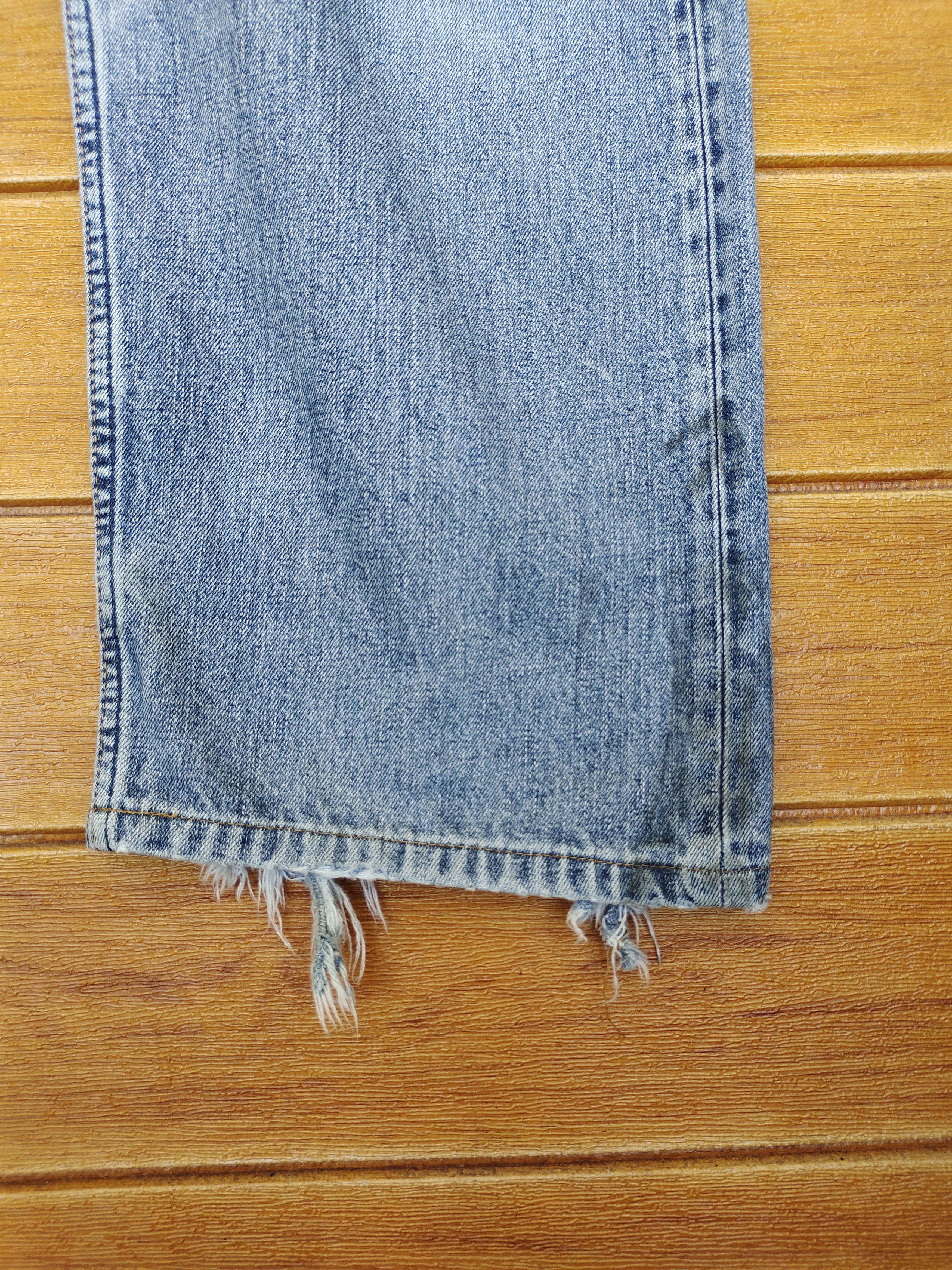 Levi's 1990s Levi's 504 Destroy Crash Distressed Denim Jeans Size US 34 / EU 50 - 8 Thumbnail