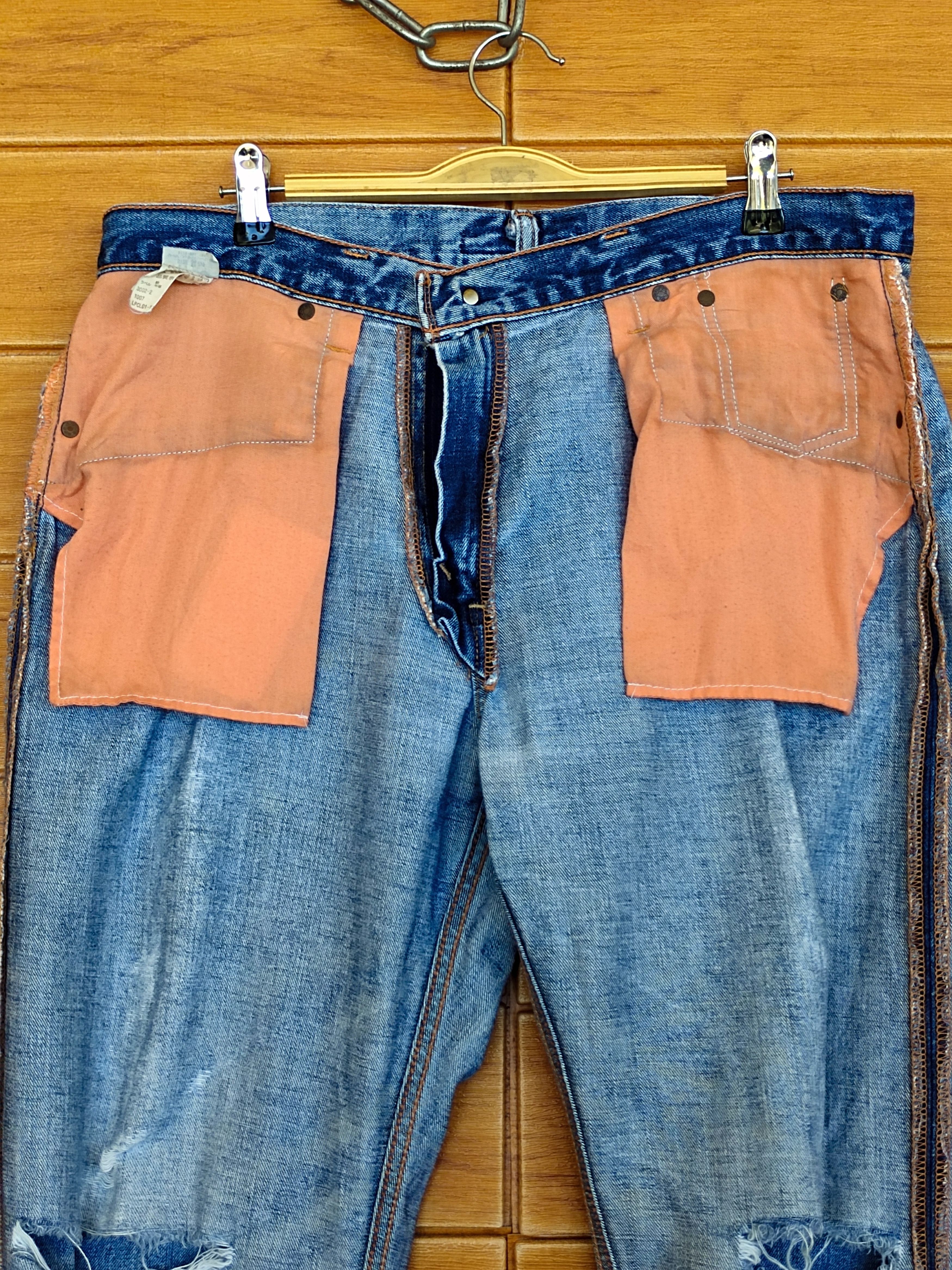 Levi's 1990s Levi's 504 Destroy Crash Distressed Denim Jeans Size US 34 / EU 50 - 18 Thumbnail