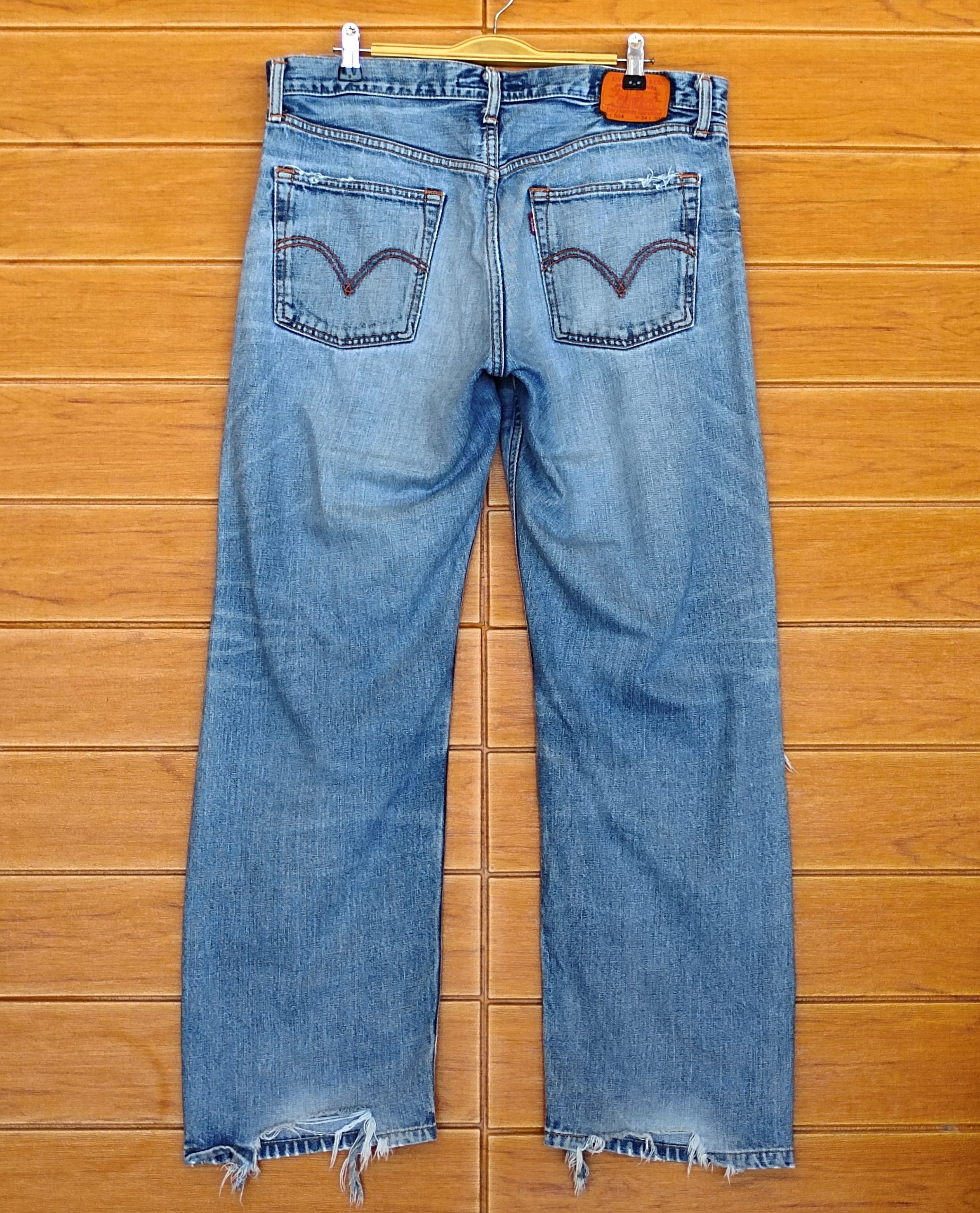 Levi's 1990s Levi's 504 Destroy Crash Distressed Denim Jeans Size US 34 / EU 50 - 9 Thumbnail