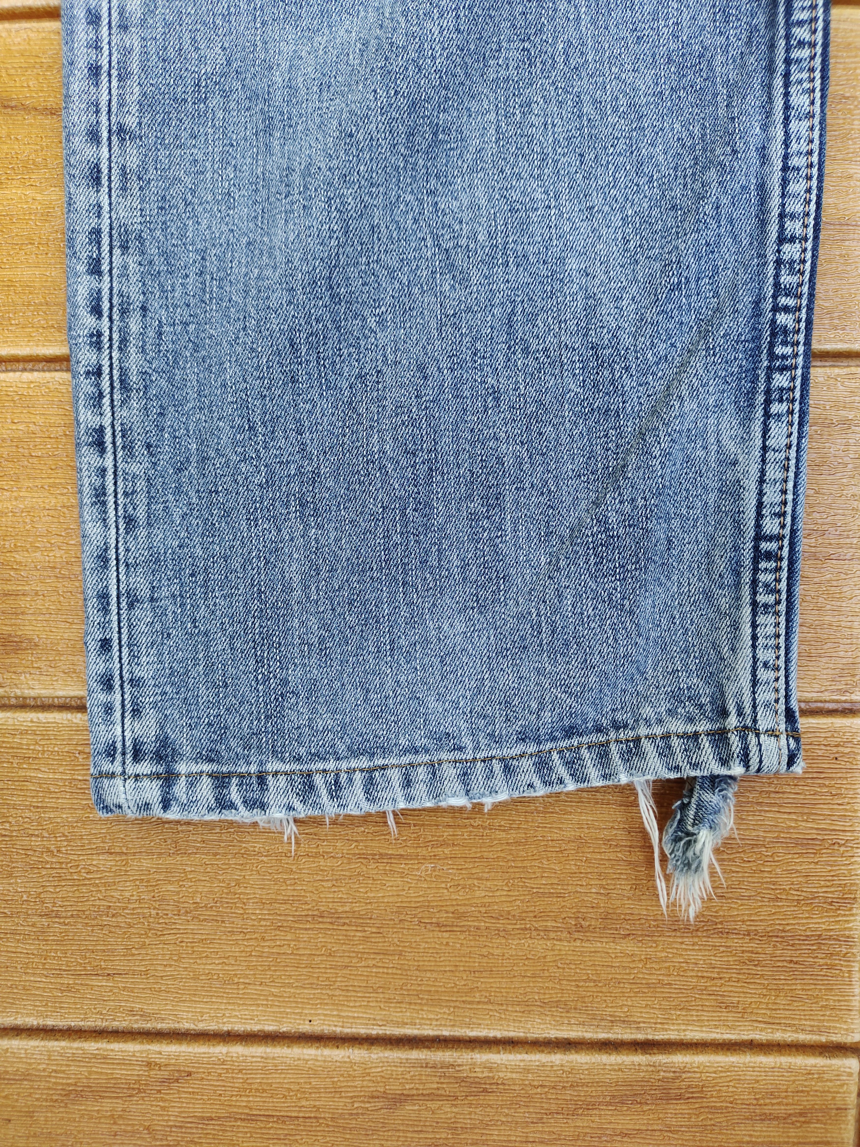 Levi's 1990s Levi's 504 Destroy Crash Distressed Denim Jeans Size US 34 / EU 50 - 7 Thumbnail