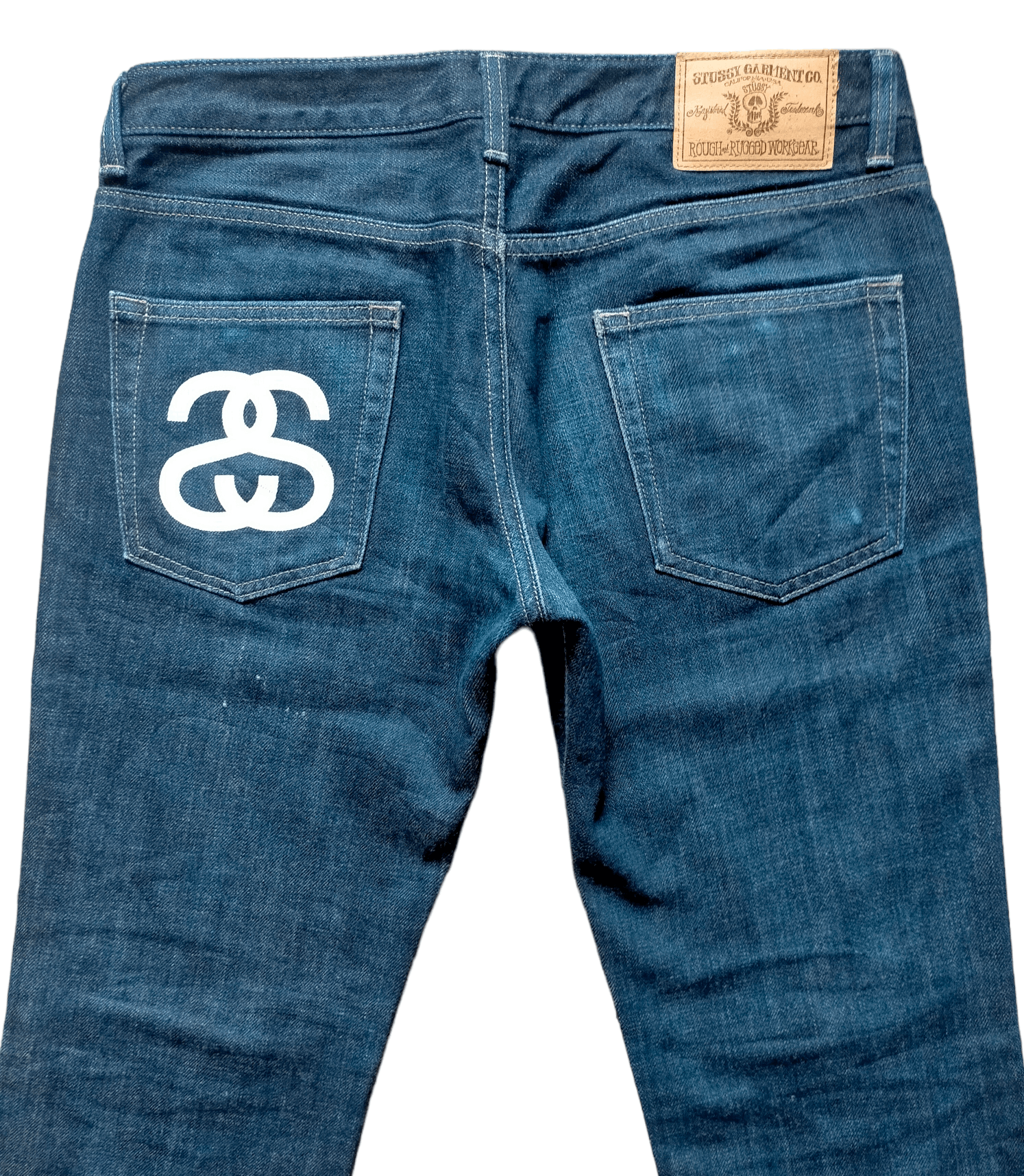 image of Stussy Garment Co. Denim Slim Pants in Blue, Men's (Size 30)