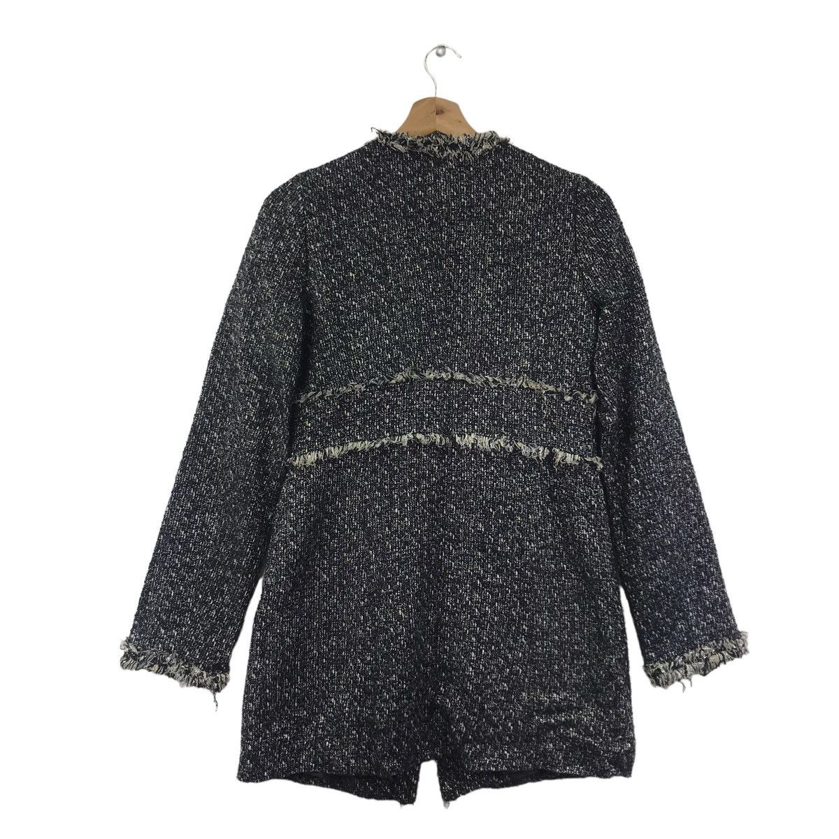 Vintage MERCURYDUO Grey Tweed Wool Overcoat Pocket Parka Size XS / US 0-2 / IT 36-38 - 9 Thumbnail