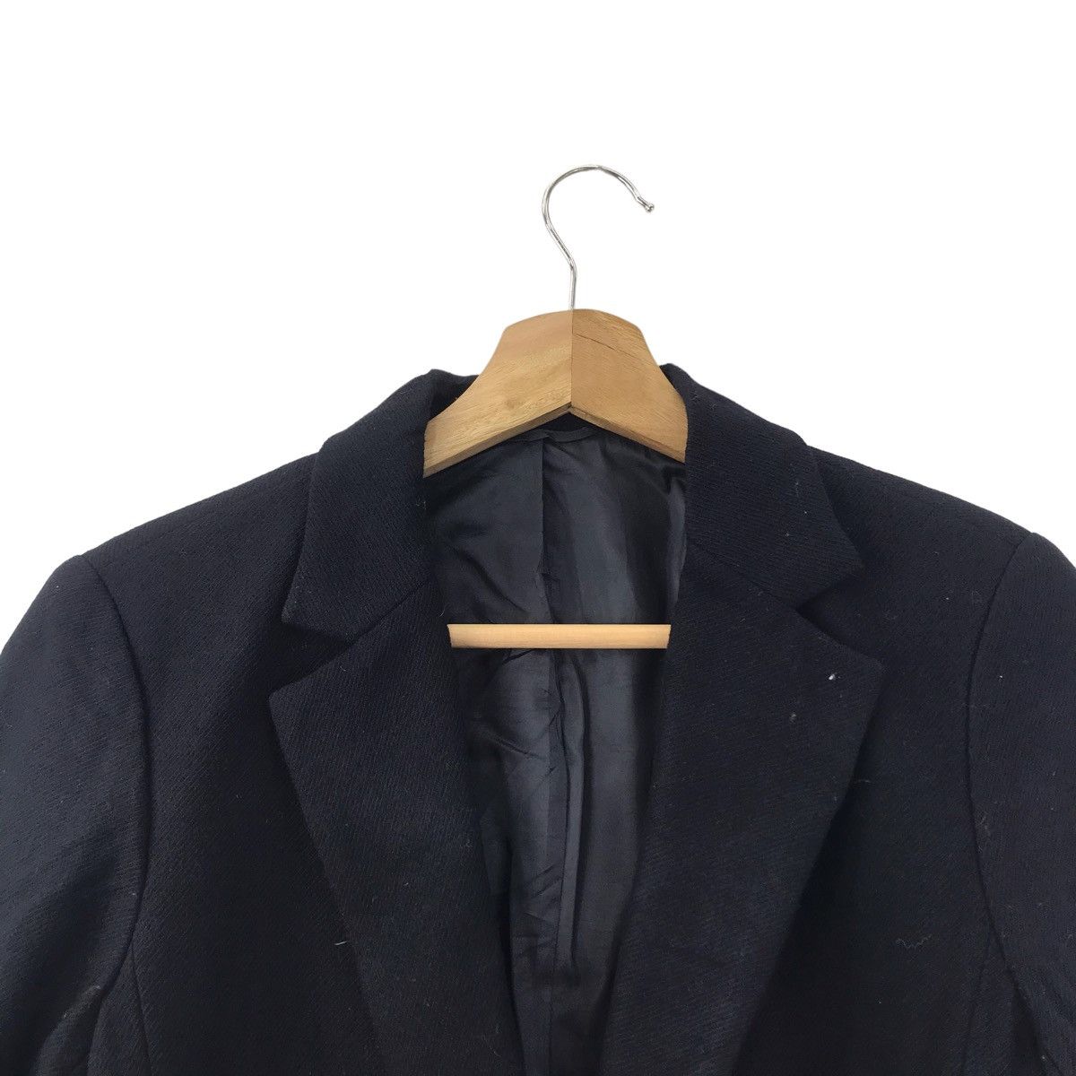 Japanese Brand ANAYI Japanese Brand Plain Black Blazer Coat Jacket Size XS / US 0-2 / IT 36-38 - 2 Thumbnail