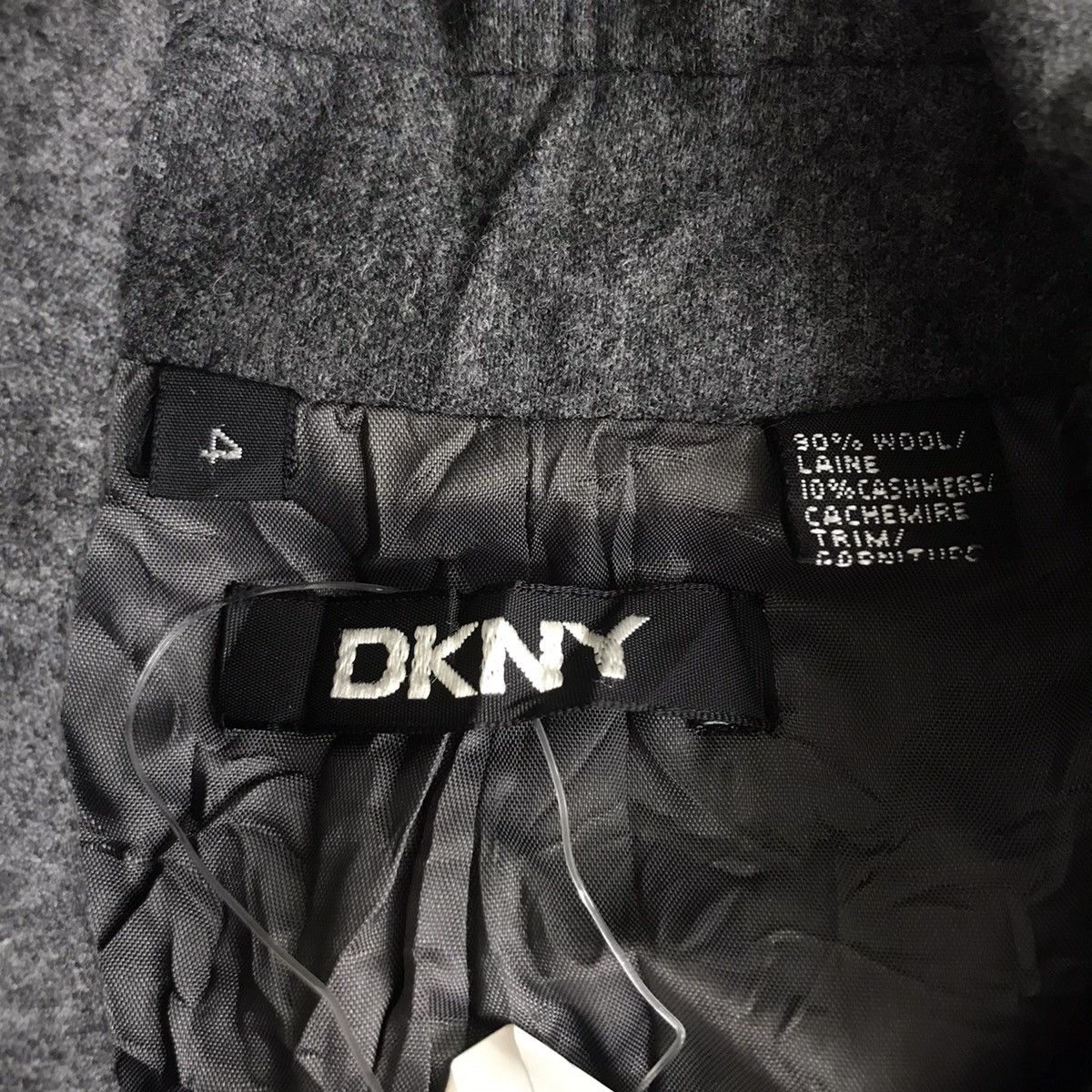 DKNY DONNA KARAN New York DKNY Plain Dark Grey Blazer Coat Jacket Size XS / US 0-2 / IT 36-38 - 3 Thumbnail