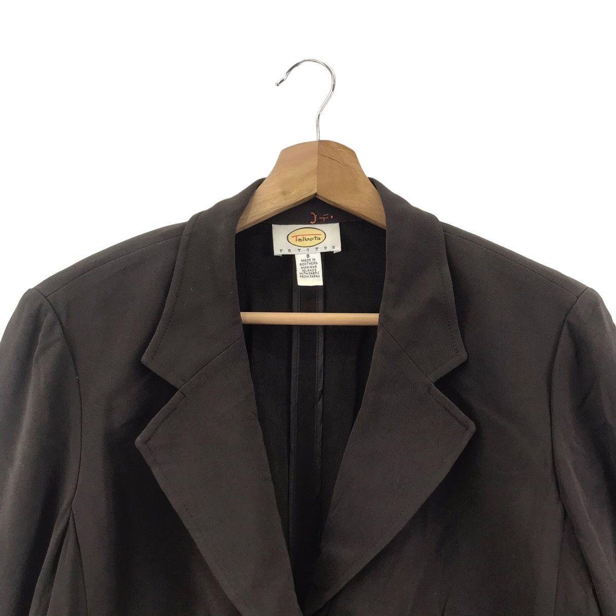 Vintage Vintage TALBOTS PETITES Plain Black Blazer Coat Jacket Size S / US 4 / IT 40 - 2 Thumbnail