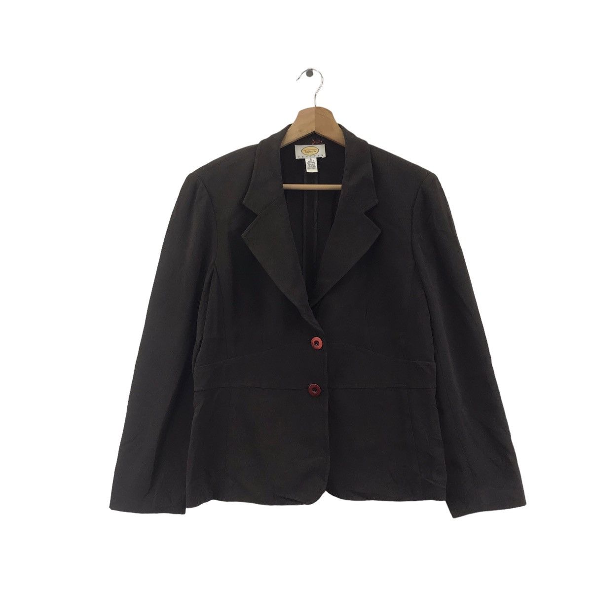 Vintage Vintage TALBOTS PETITES Plain Black Blazer Coat Jacket Size S / US 4 / IT 40 - 1 Thumbnail