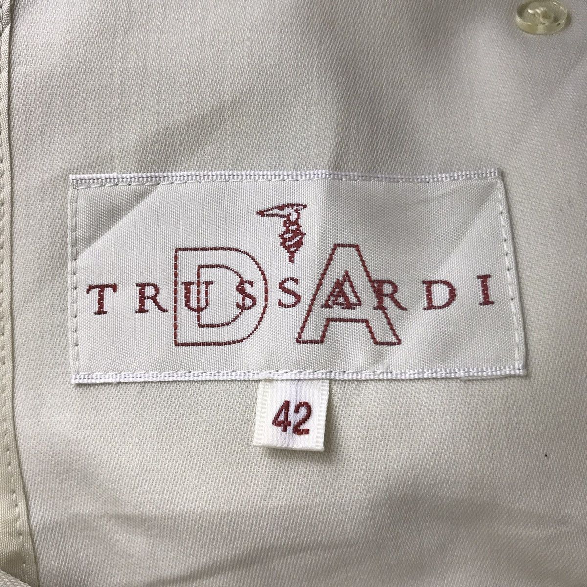 Trussardi TRUSSARDI Italian Brand Beige Plain Blazer Coat Jacket Size XS / US 0-2 / IT 36-38 - 4 Thumbnail