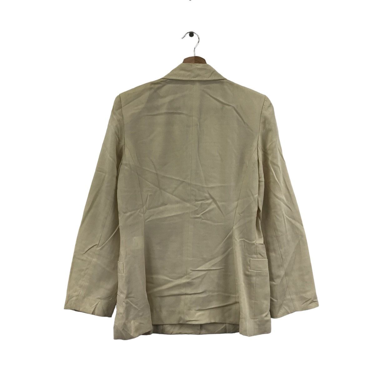 Trussardi TRUSSARDI Italian Brand Beige Plain Blazer Coat Jacket Size XS / US 0-2 / IT 36-38 - 7 Thumbnail